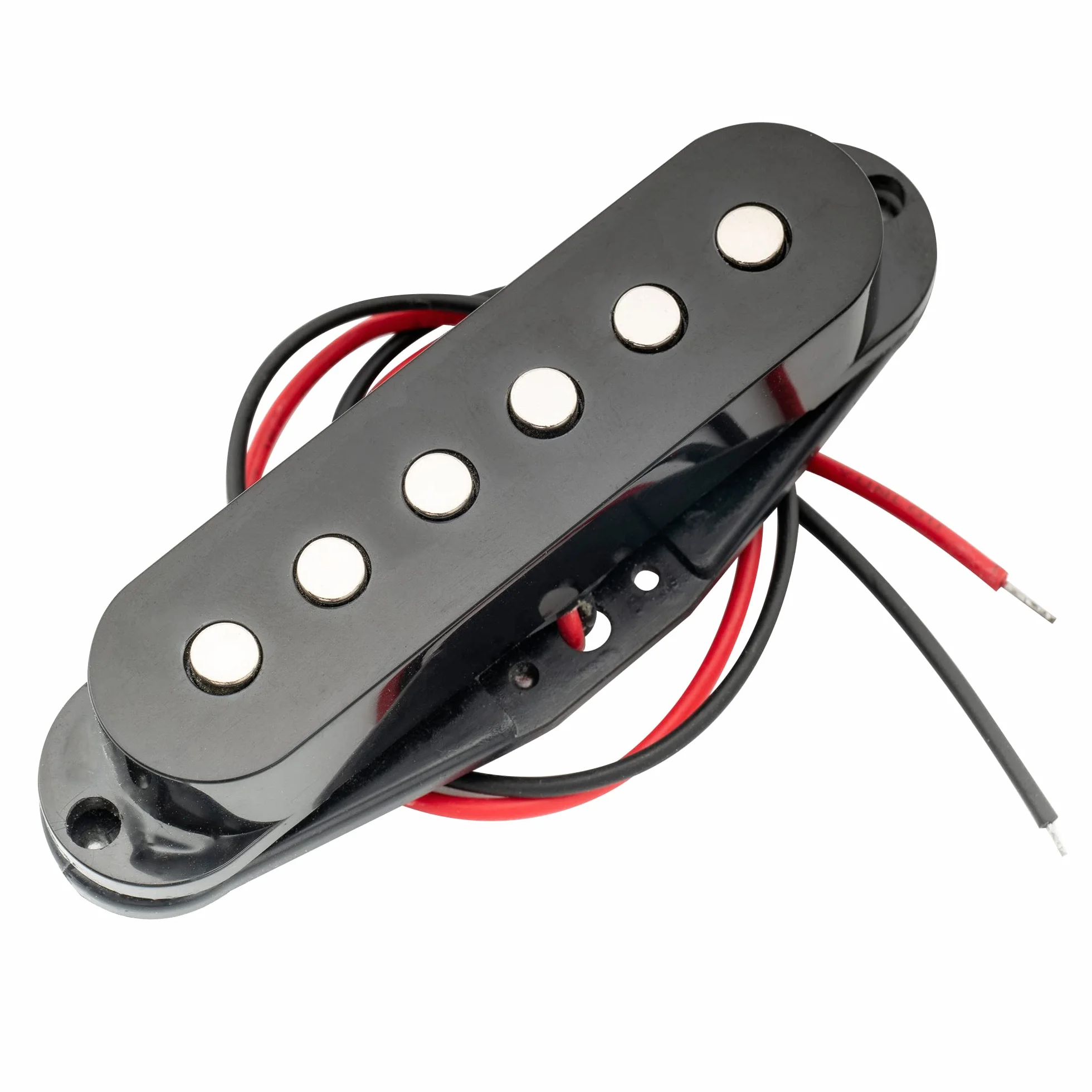 Musiclily 50mm Single Coil Przetwornik Strat Pickup Middle do Gitary Stratocaster, Czarny