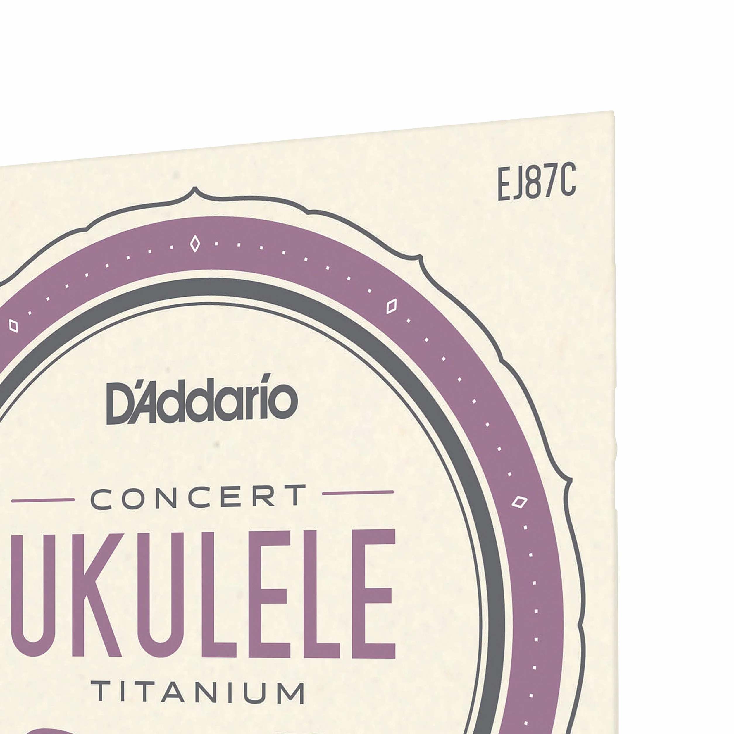D'Addario Ukulele Strings EJ87C Concert Titanium 25-33-40-29 - Struna