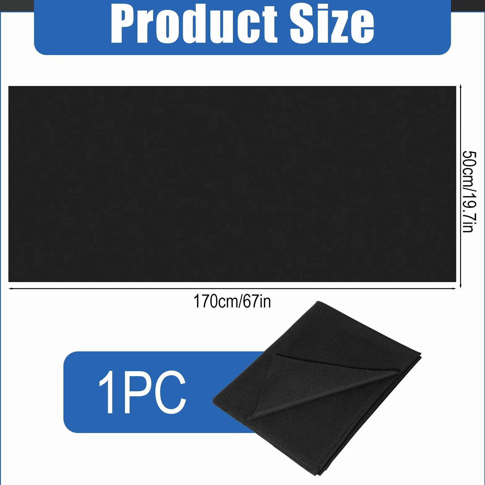 Tkanina kratki głośnikowej, 170 x 50 cm, pyłoszczelna oddychająca czarna tkanina osłona do subwoofera stereo, zamiennik głośnika domowego, głośników scenicznych, szafek