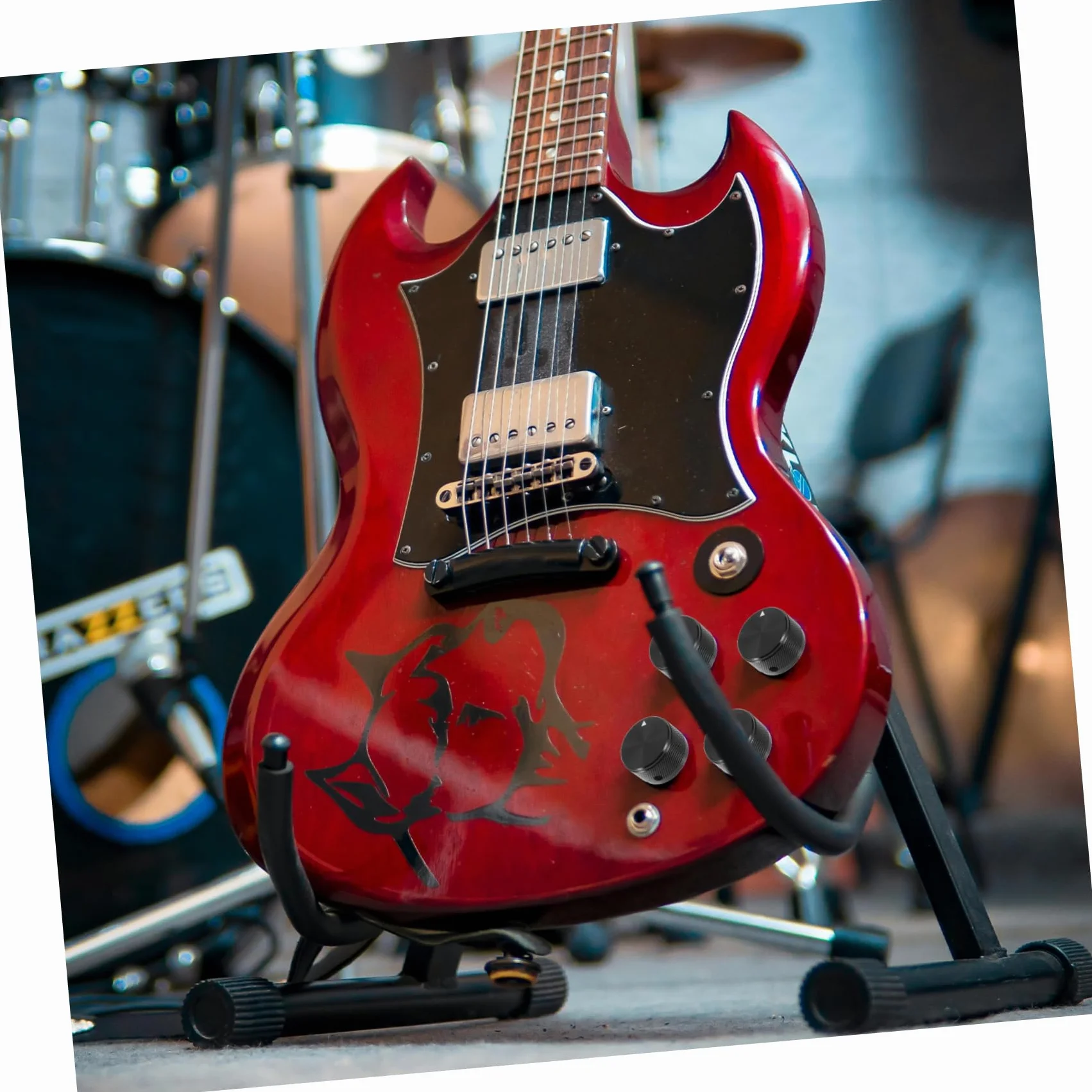 PartyKindom 2 Sztuk Potencjometru Głośność Basów Gałka Aluminiowa Domowe Wzmacniacz Audio Profesjonalne Pokrętła Sterujące Potencjometrem Gitara Potencjometr Czapki Akcesoria Do