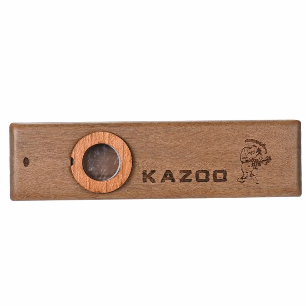 Btuty Kazoo, harmonijka drewniana, z metalowym pudełkiem dla miłośników muzyki