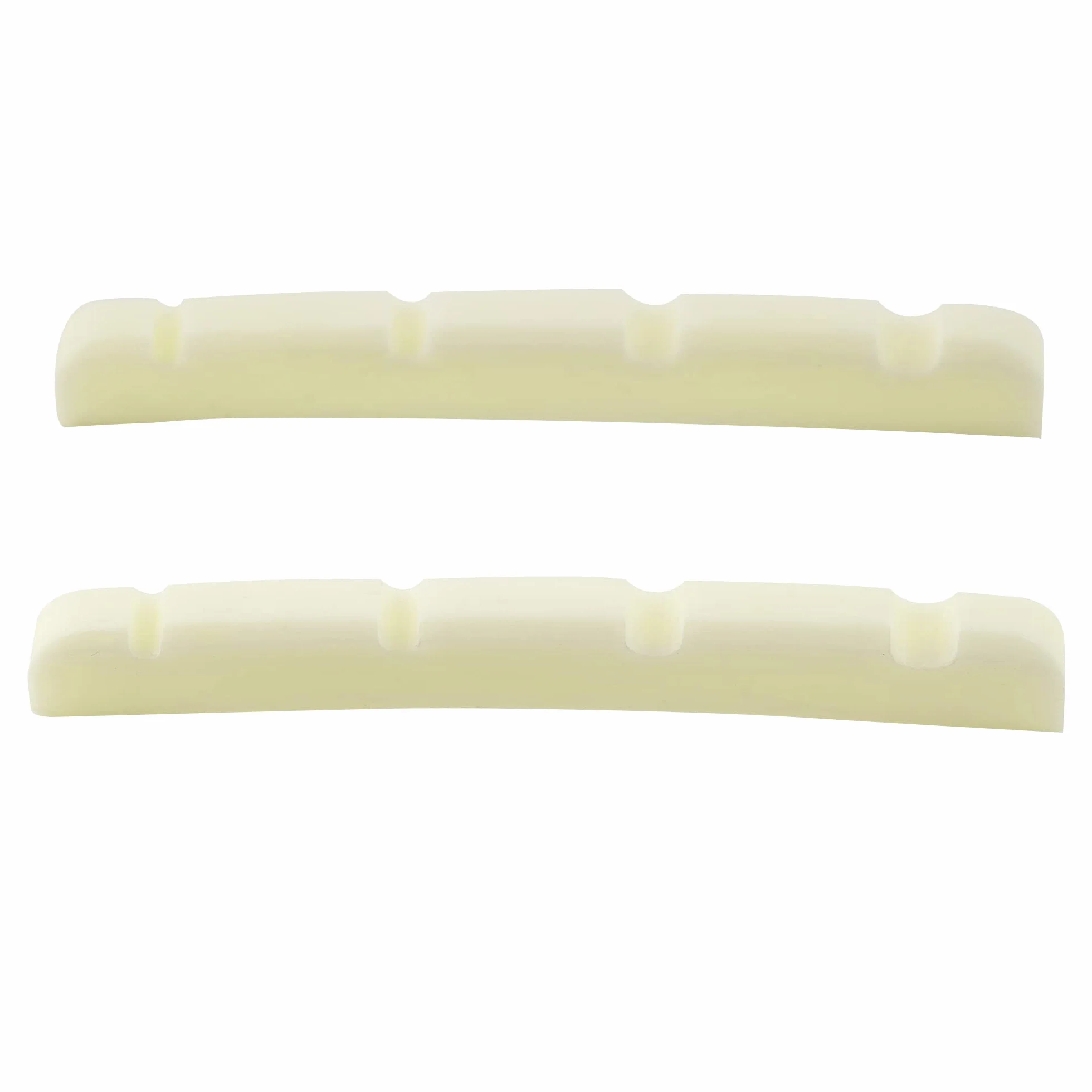 Musiclily Pro 41,91mm Siodełko Precision Bass Bone Nut do 4 Strun Fender Style P Bass, Kość Słoniowa (2 szt.)