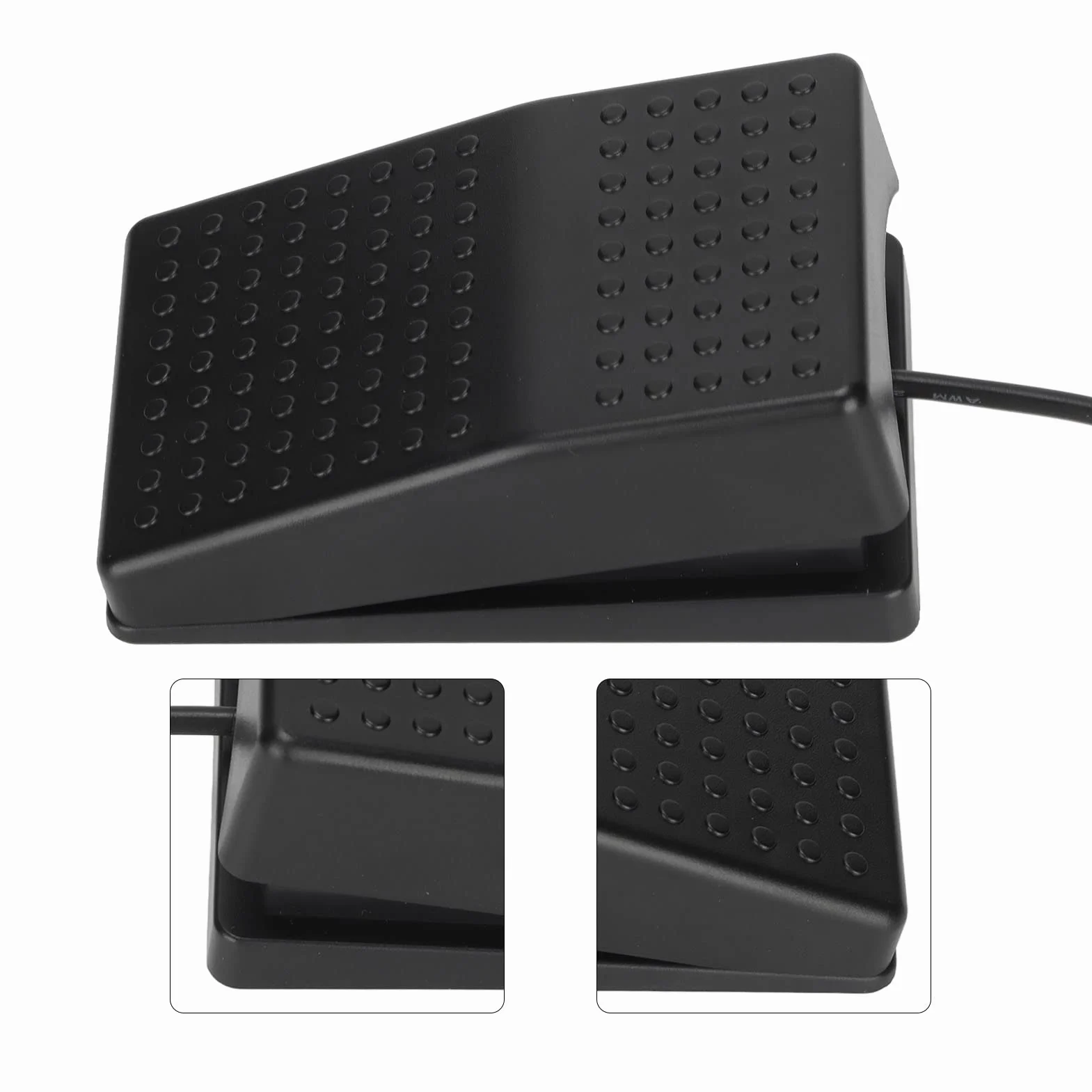 Pojedynczy Pedał USB, Pedał Przełącznika Nożnego USB o Wysokiej Czułości, Wielofunkcyjny Ergonomiczny Pojedynczy Pedał Przełącznika Nożnego Jeden Przycisk Pedału Nożnego USB z Kablem 2 M do Komputera