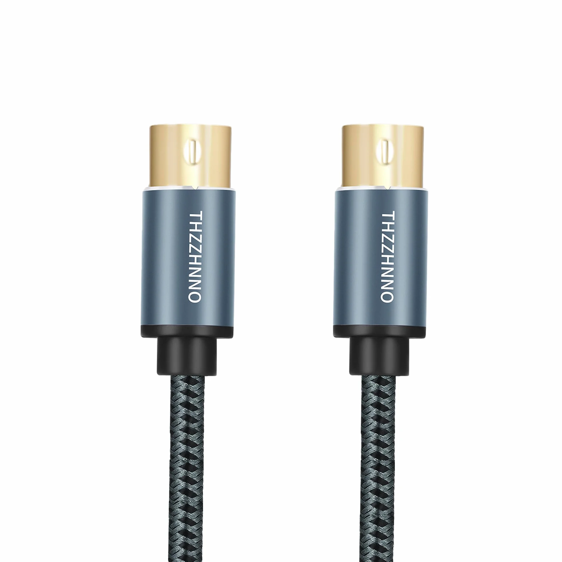 Kabel MIDI męski na męski, 5-pinowy kabel MIDI 16,4 m, kompatybilny z pianinem elektronicznym, bębnem elektronicznym