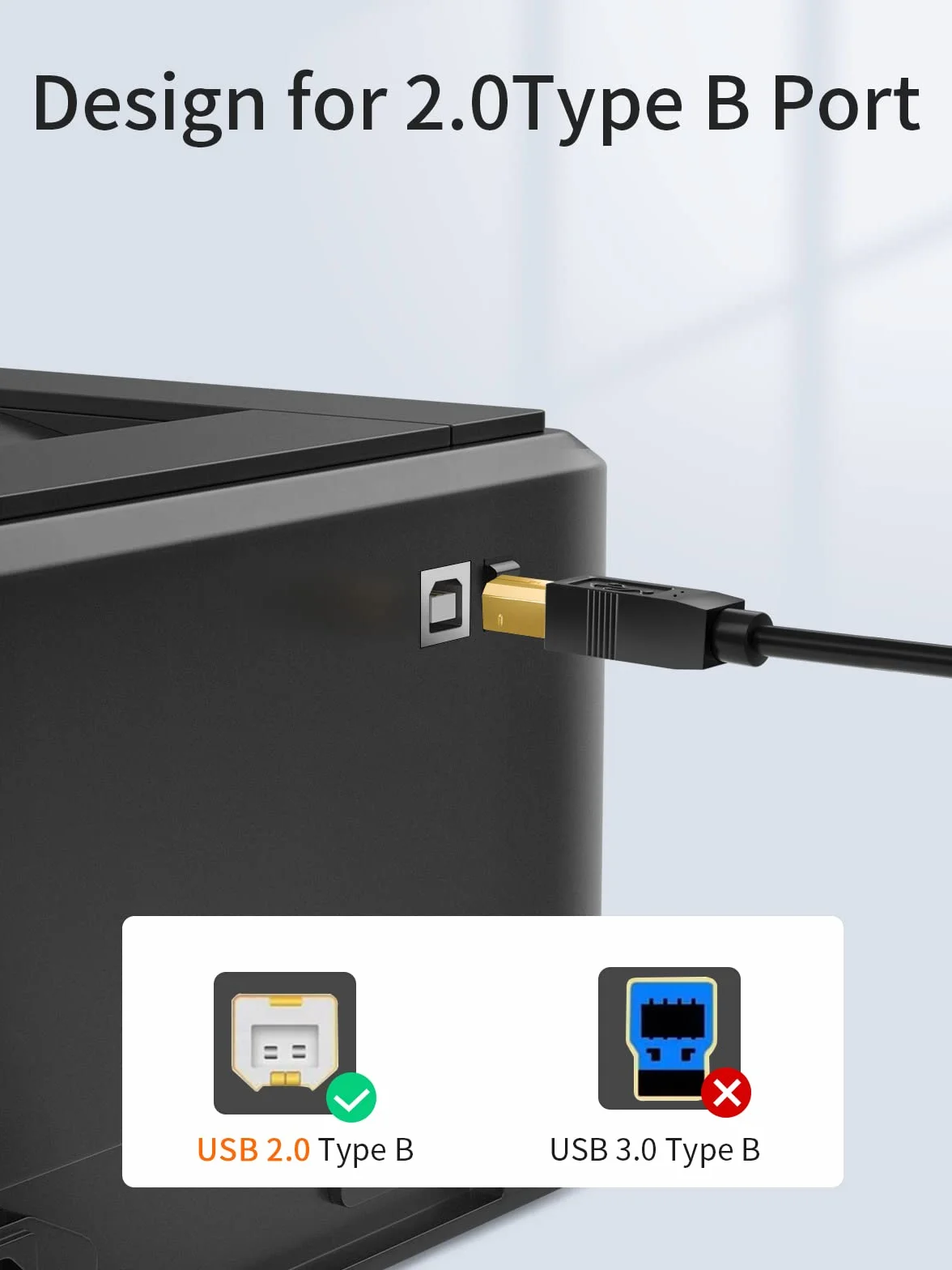 CableCreation Kabel do drukarki USB B na USB C, 15 m, kabel do drukarki typu B na typ C, do MacBooka Pro, Air, kabel MIDI do pianina cyfrowego Yamaha Casio, klawiatury MIDI, kontrolera DJ, DAC do