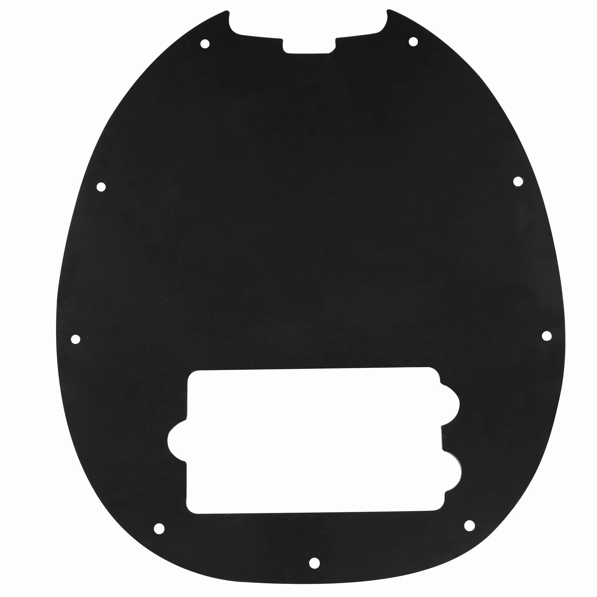 Musiclily 9 Otworów Pickguard Basu do 4-strunowy Music man Stingray Bass, 3 warstwowy Czarny