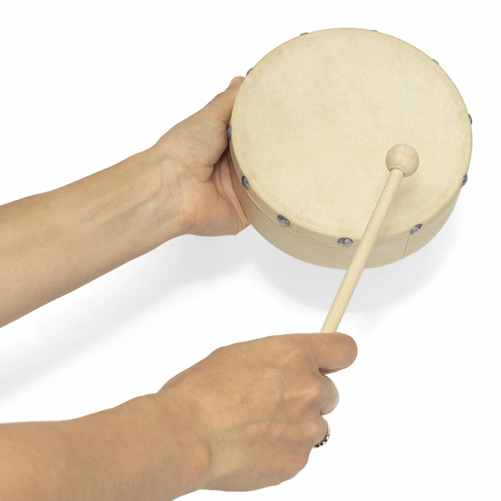 Bęben ręczny – bęben ramowy 15 cm – w zestawie beater