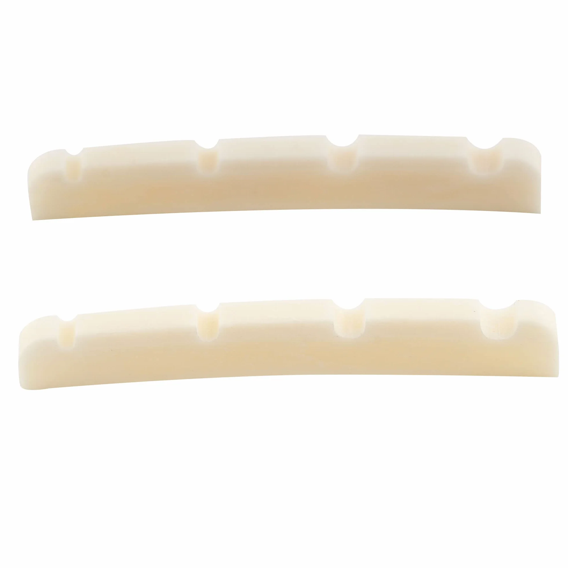 Musiclily Pro Kość Siodełko J Bass Nut do Gitary Basowej 4-strunowej typu Jazz Bass,39,9x3,2x4,8mm (2 szt)