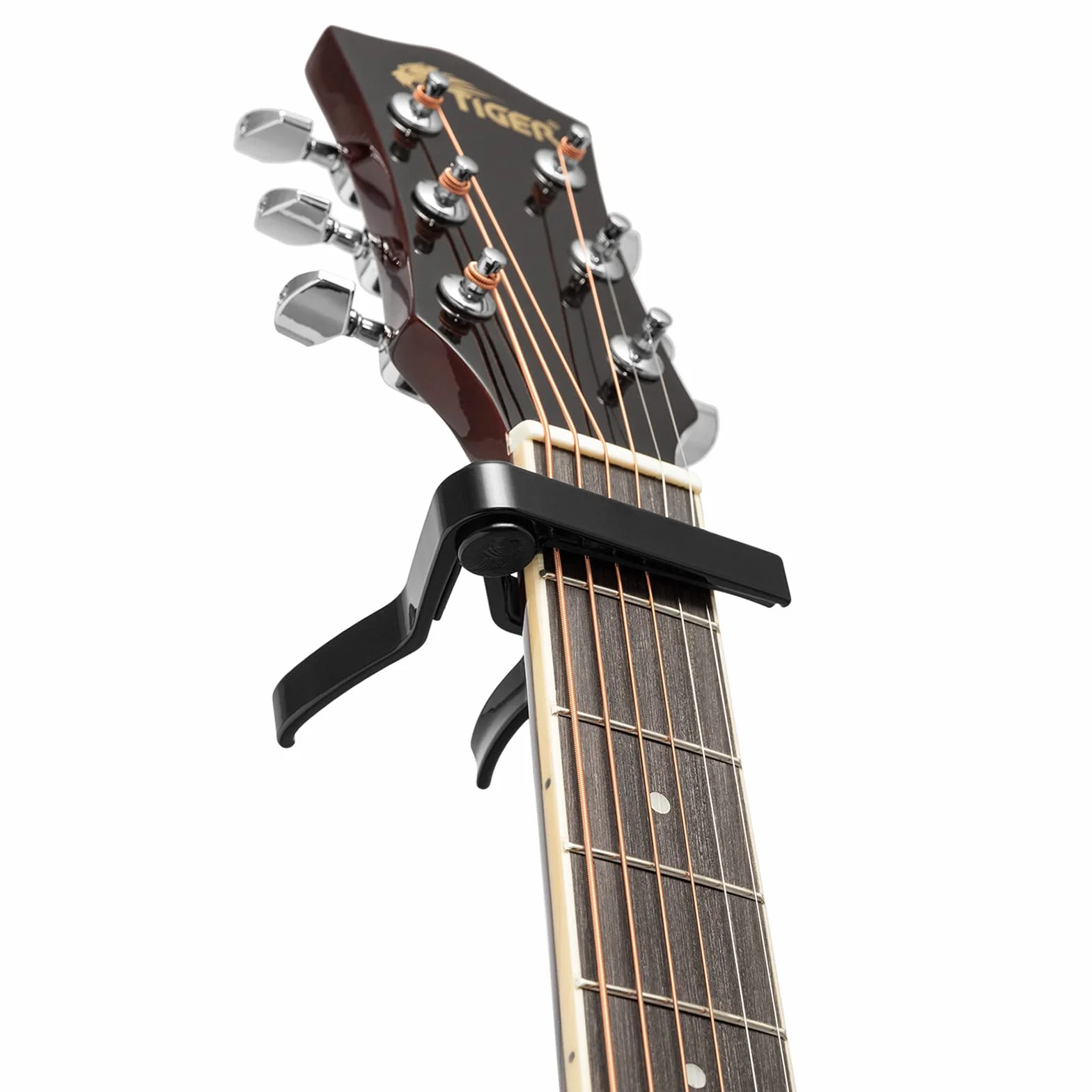 TIGER Czarny uniwersalny spust gitara Capo do gitar akustycznych, klasycznych i elektrycznych czarny