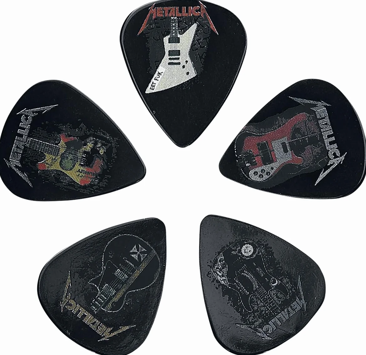 METALLICA PLEKTRUMSET/GUITAR PICK SET # 2 GUITARS