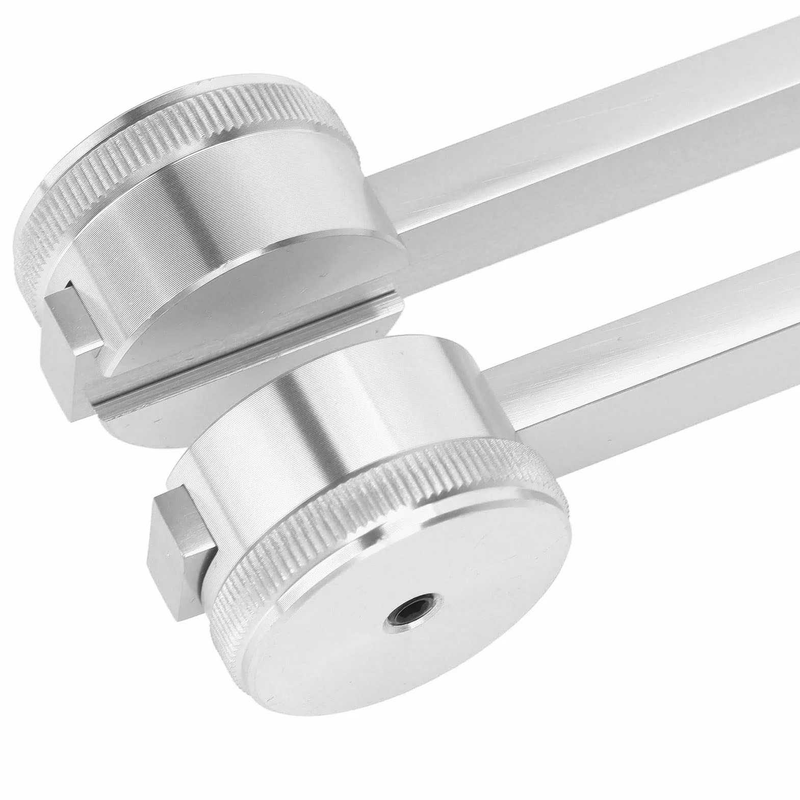 Zestaw młotków do strojenia, zestaw wideł do strojenia ze stopu aluminium, 128 256 512 Hz, przenośny widelec do medytacji w domu lub jogi (srebrny)