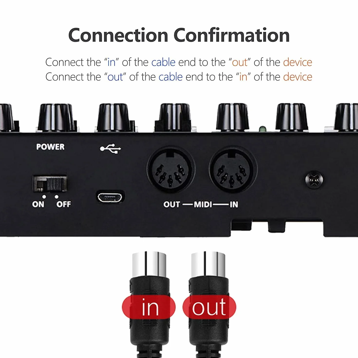 Wysokiej jakości kabel MIDI 5-biegunowy wtyk DIN 5 m, czarny, używany do elektronicznego kabla audio, klawiatury MIDI, syntezatora, interfejsu audio, sekwencera, pedał wielozadaniowy (5)
