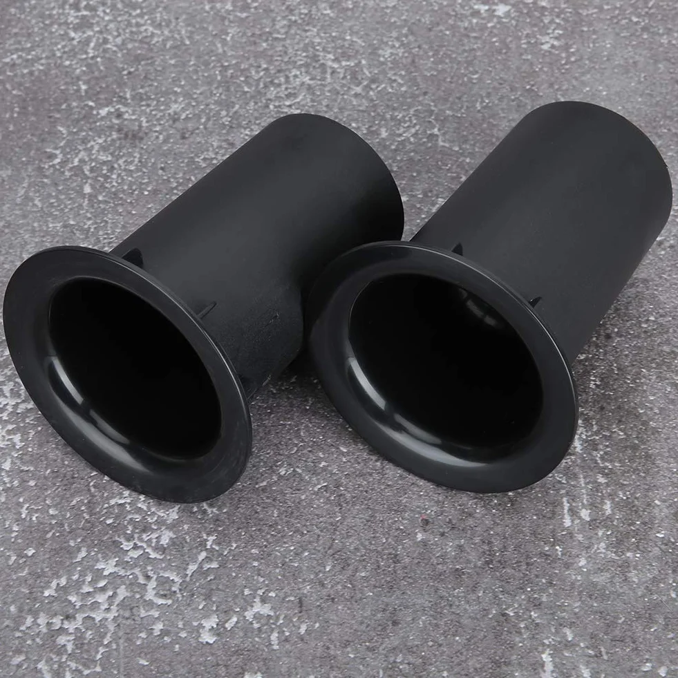 Fdit Rury przyłączeniowe do wzmacniaczy basów, subwoofera Air Ports Repalcement & DIY 71 mm x 102 mm obudowa głośnika rura przyłączeniowa, 2 sztuki (czarne)
