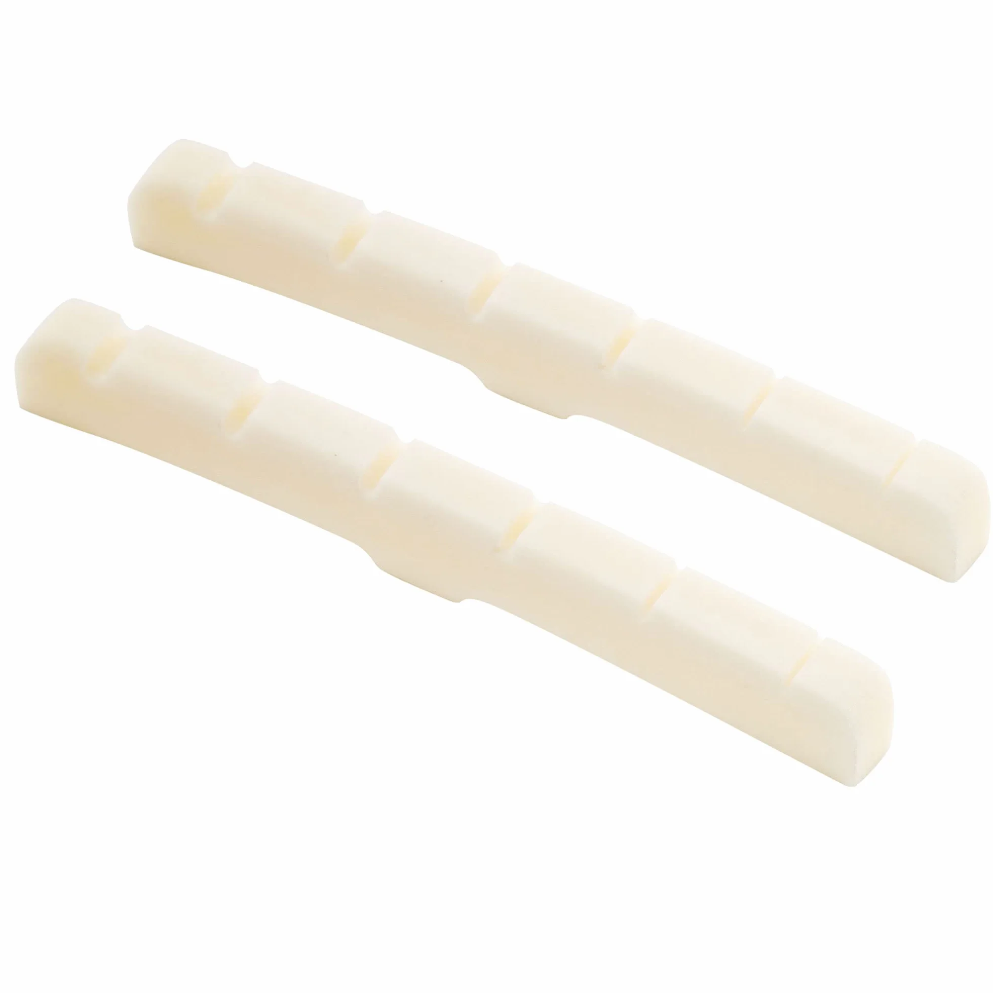 Musiclily Pro 43mm Typu Strat Kość Siodełko Nut do Gitary Elektrycznej 6-strunowej Fender Strat/Tele 43x3,2x5,1mm (2 szt)