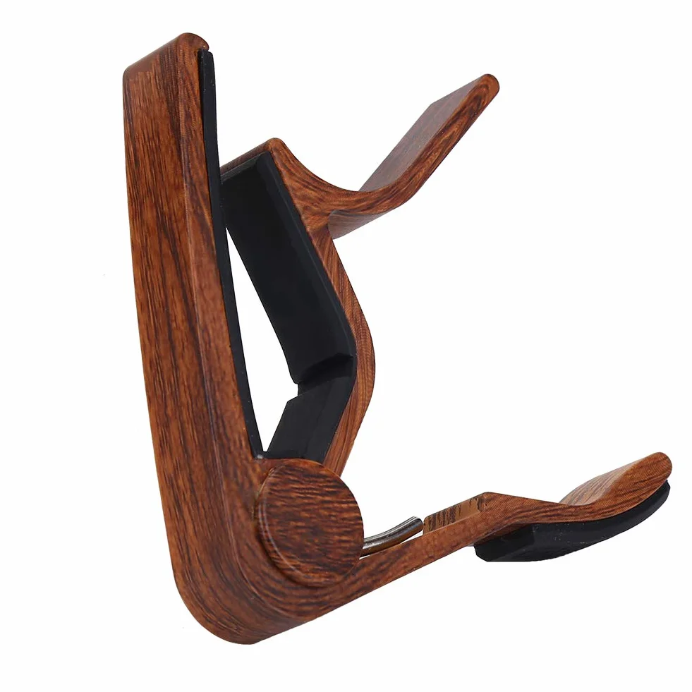 Alomejor Capo do gitary akustycznej i elektrycznej ze stopu aluminium Quick Change ukulele Capo instrumenty akcesoria