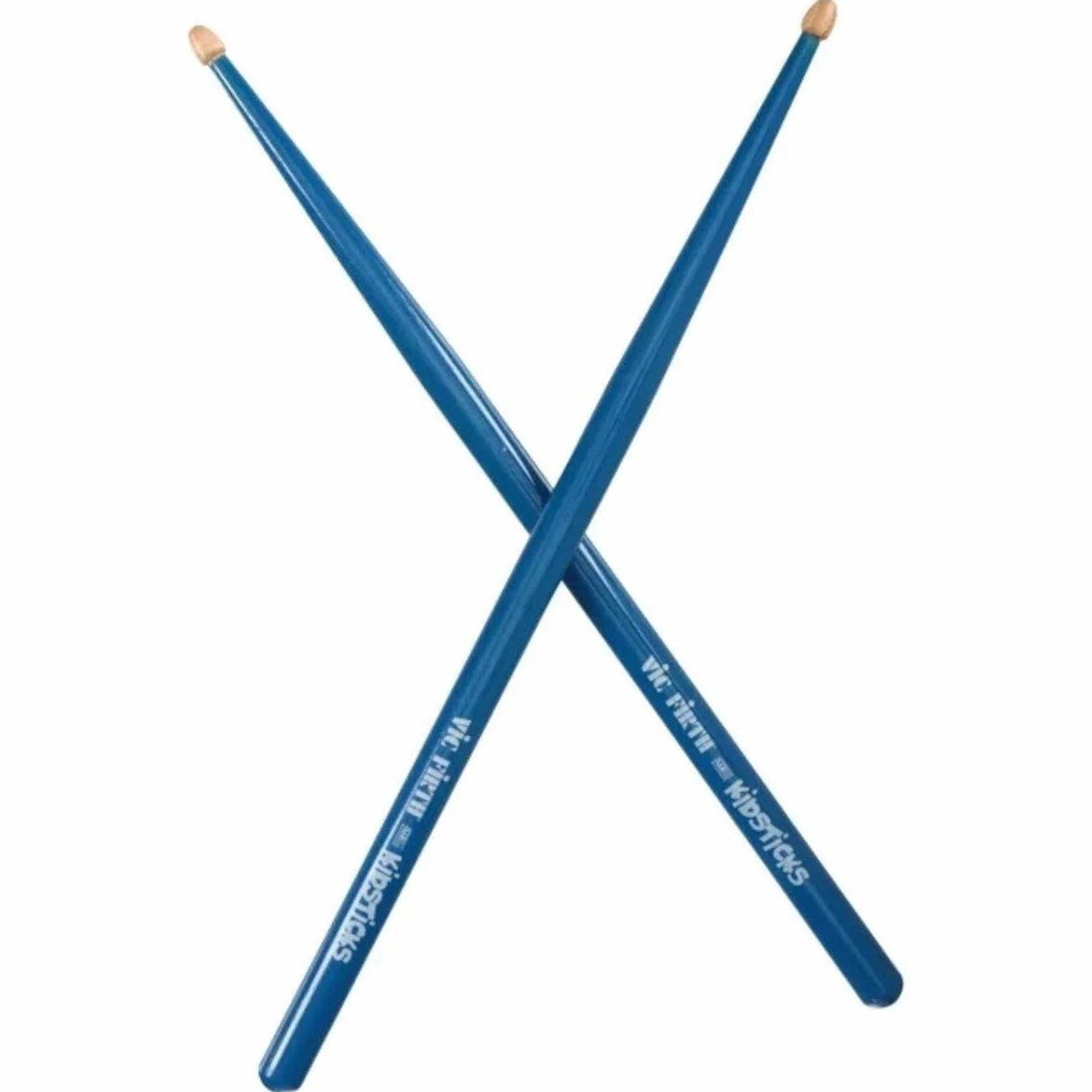 Vic FIrth - American Classic® pałeczki perkusyjne Kidsticks - American Hickory - drewniana końcówka - niebieska