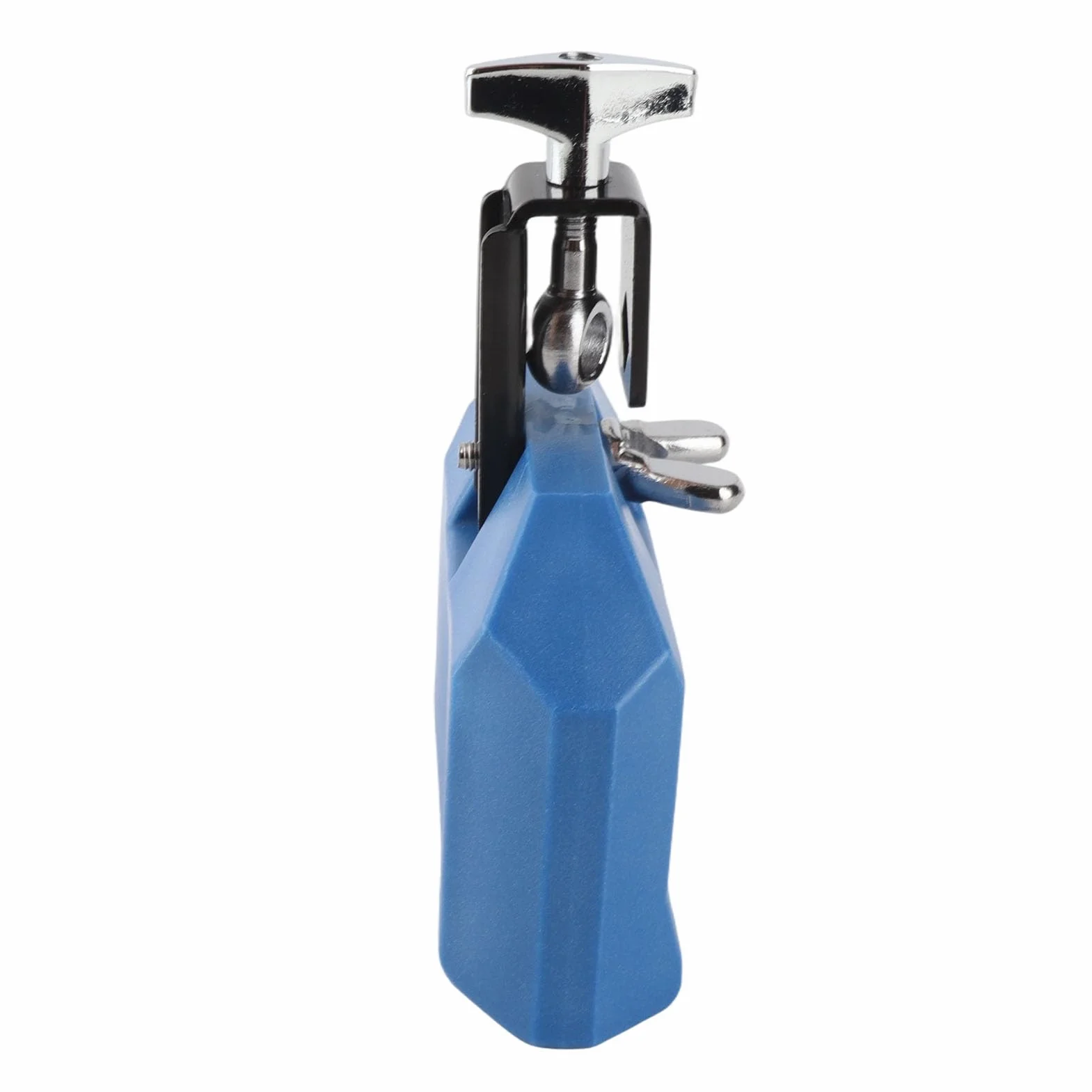 Cowbell do Zestawu Perkusyjnego Regulowany Uchwyt Montażowy Plastikowy Muzyczny Blok Perkusyjny Instrument Perkusyjny łaciński (Niebieski)
