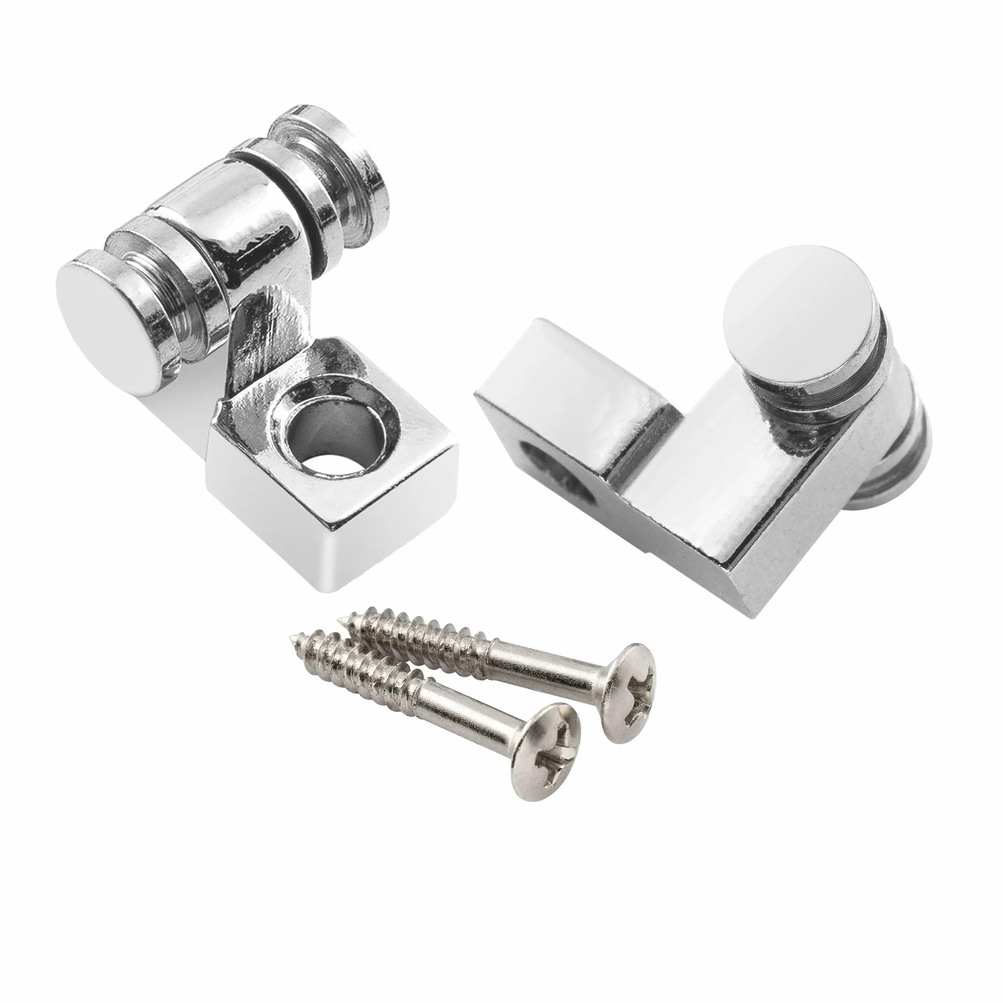 Musiclily Rolki Docisk Strun Roller String Guides String Trees Retainers do Gitary Elektrycznej Fender Strat Tele, Chrom (4 szt.)