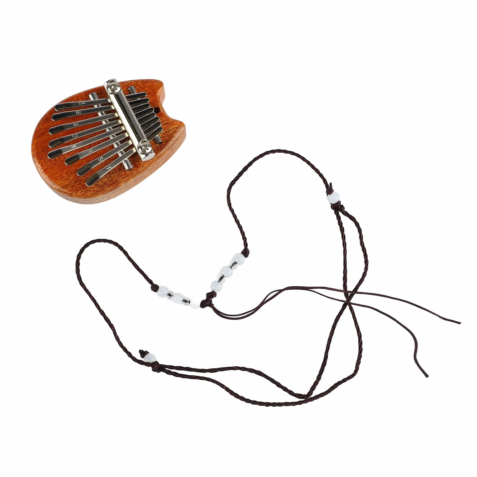 Mini Kalimba, łatwy do Gry, 8-klawiszowy Mini Kciuk Piano dla Dzieci dla Początkujących Przenośny ze smyczą