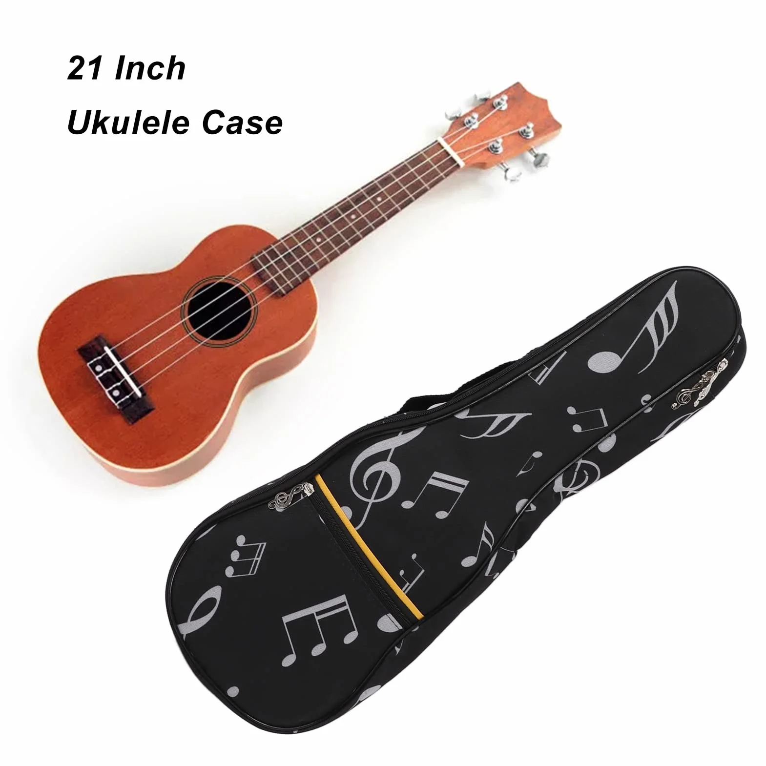 Koncertowe etui na ukulele, wodoodporny regulowany pasek na ramię z kieszenią, torba na gitarę dla dzieci do podróży na świeżym powietrzu