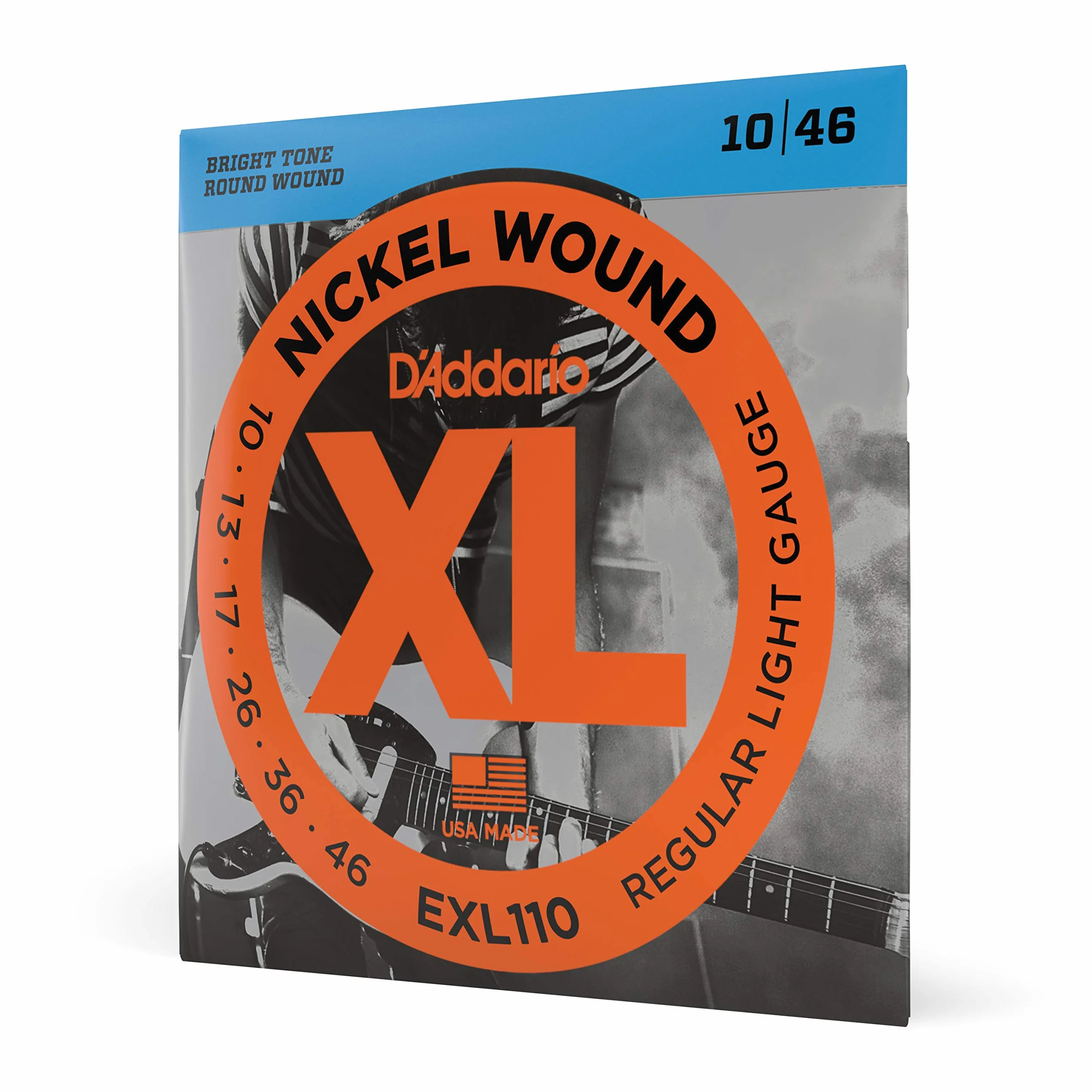Struny do gitary elektrycznej D'Addario EXL110 Nickel Wound, Regular Light, 10-46