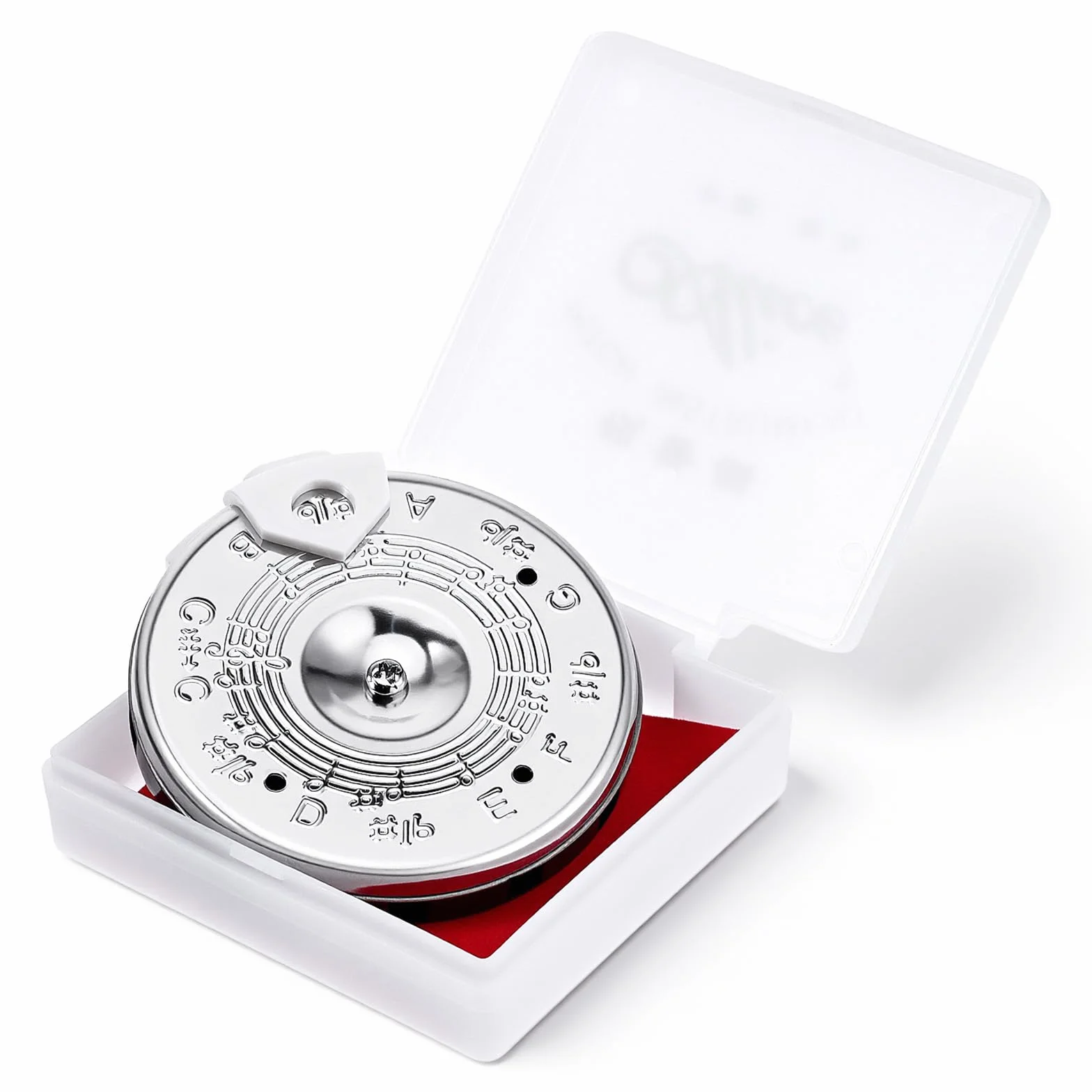 Pitch Pipe dla piosenkarzy wrażliwy chromatyczny tuner rurowy do śpiewania, rura wokalna z pudełkiem do przechowywania, rura tunera dla piosenkarzy, gitary, basu, skrzypiec, strojenia ukulele