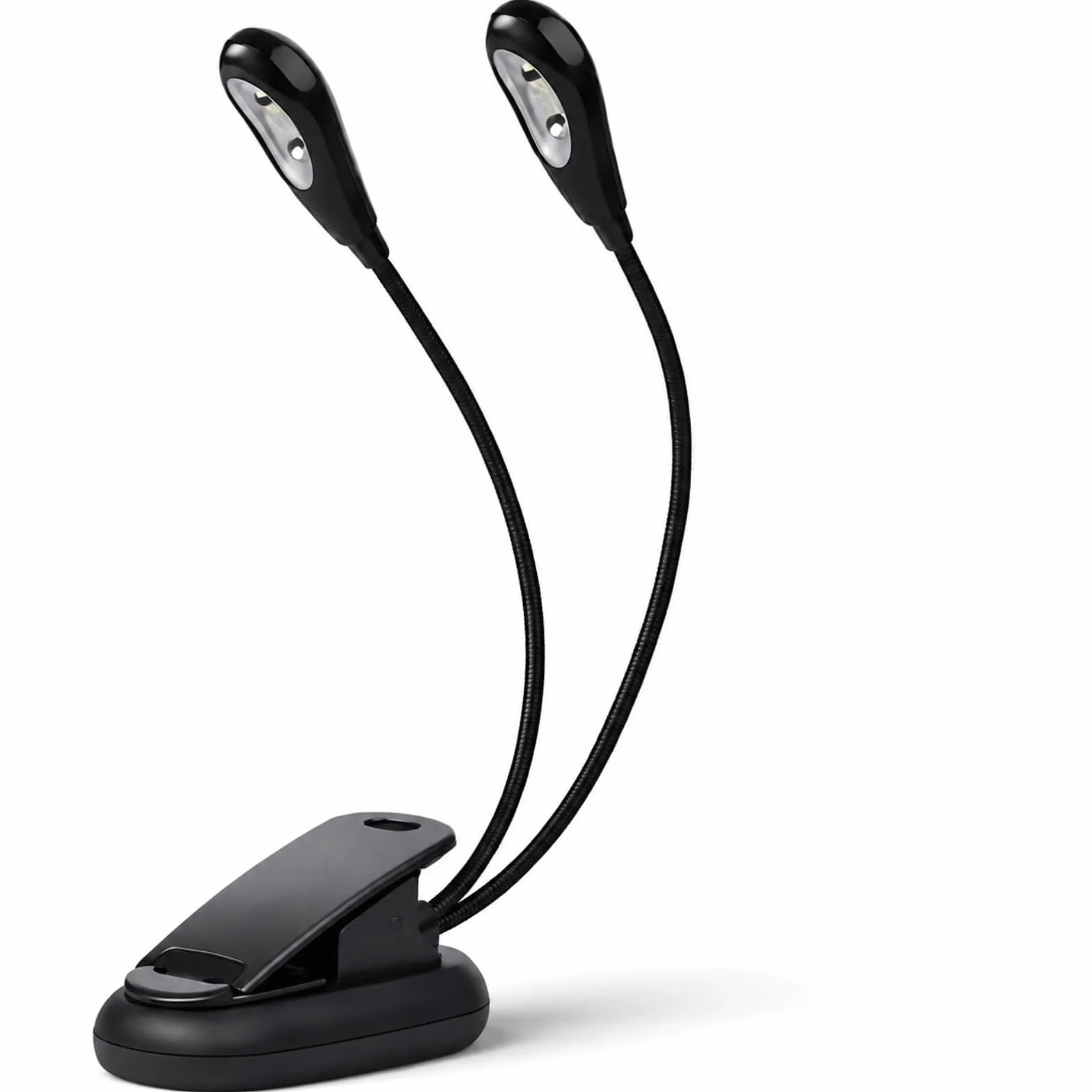 Stojak muzyczny LED, mini podwójne ramiona, klips na lampkę, regulowana lampka do czytania, 6 koralików, 8 koralików z kablem USB, do czytnika e-booków i zagłówka łóżka (6 koralików)