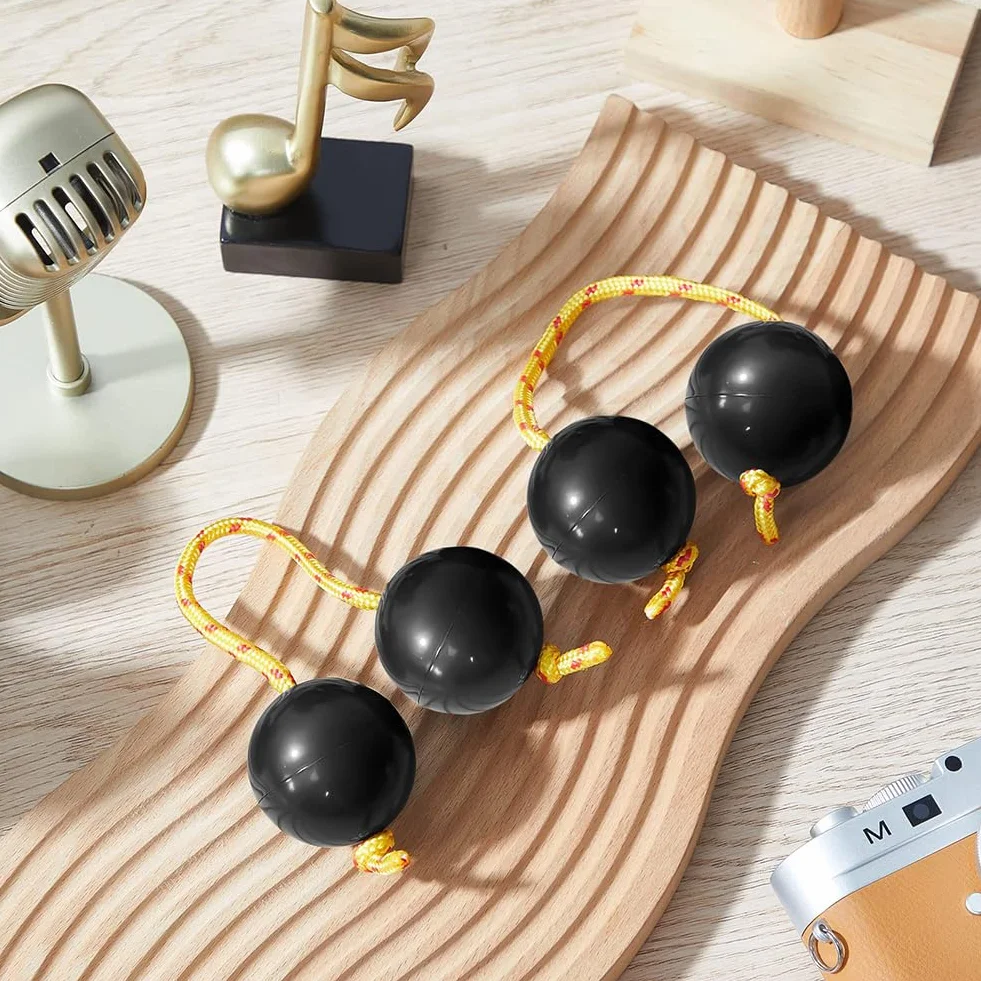 2 Sztuki Afrykański Kashaka Instrument Muzyczny,Rhythm Afrykański Shaker Kashaka,Shaker Ball Kashaka,Ręczne Instrumenty Perkusyjne Z Żółtą Liną,Do Dorosłych,Na Wesele,Przyjęcie,Klasę Muzyczną,Kiuiom