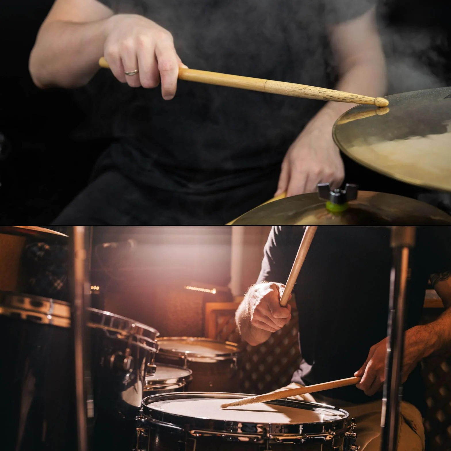 PATIKIL Klonowe drewniane pałeczki perkusyjne antypoślizgowy kij perkusyjny 7A różowy 1 para do perkusji instrumentu muzycznego