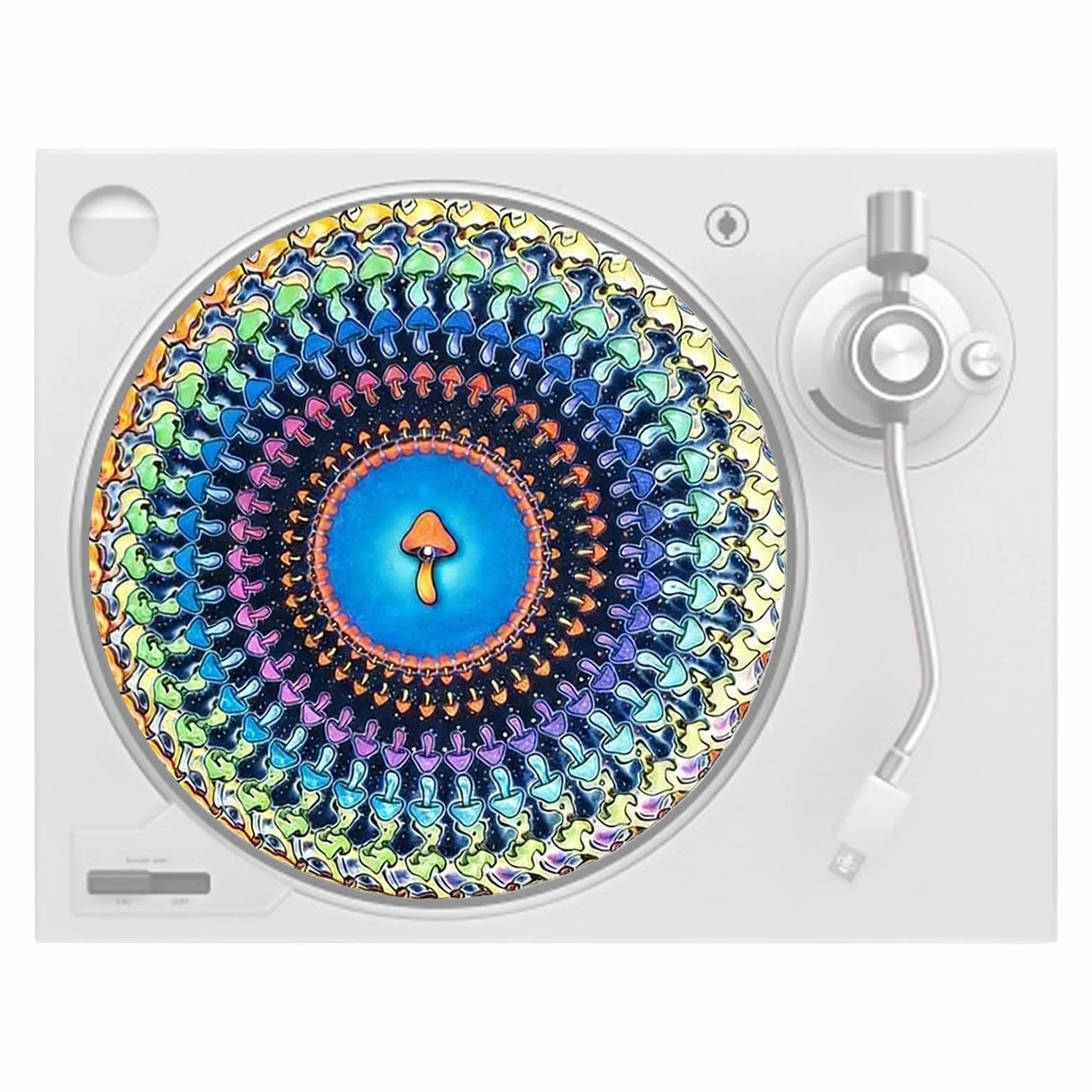 Slipmat do Płyt Winylowych | 30 Cm Slipmat Iluzja Optyczna,Zoetrope Mata Na Płyty Winylowe | Dla Djów Turntablistów Audiofiliów Miłośników Producentów Inżynierów Nagrań Studiów Muzycznych Klubów