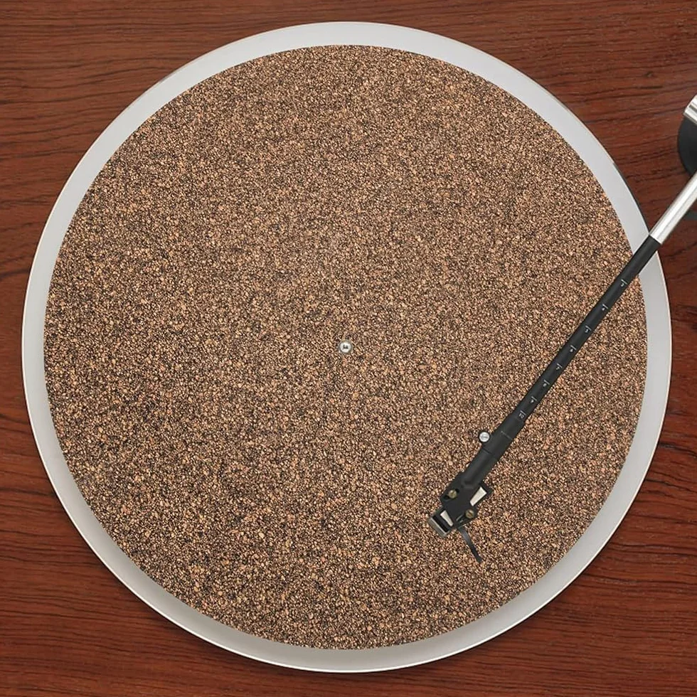 Sarini Gramofon 30 cm, mata antypoślizgowa z korka, antypoślizgowa mata antypoślizgowa antystatyczna płyta winylowa, antypoślizgowa mata do płyt LP