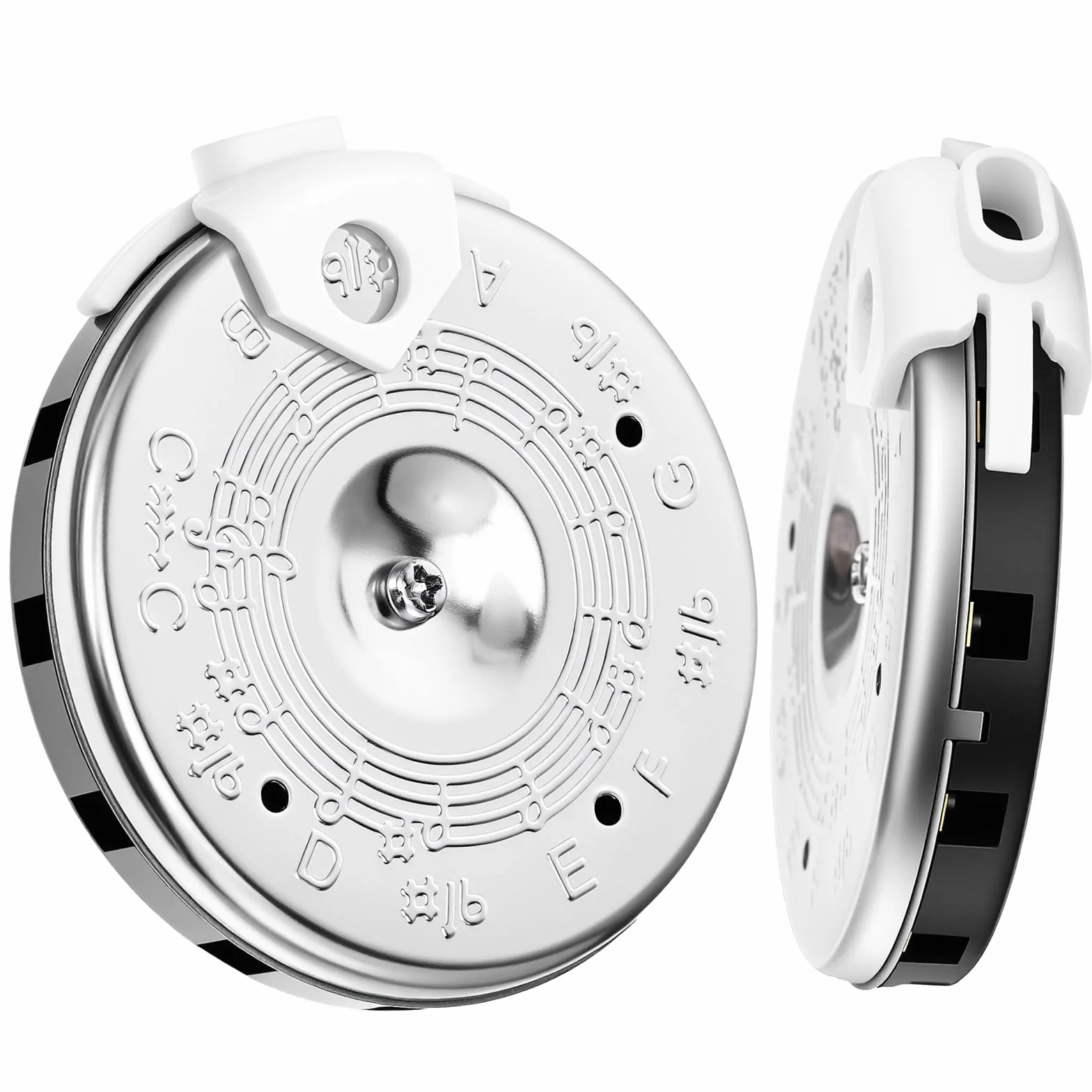 Pitch Pipe dla piosenkarzy wrażliwy chromatyczny tuner rurowy do śpiewania, rura wokalna z pudełkiem do przechowywania, rura tunera dla piosenkarzy, gitary, basu, skrzypiec, strojenia ukulele