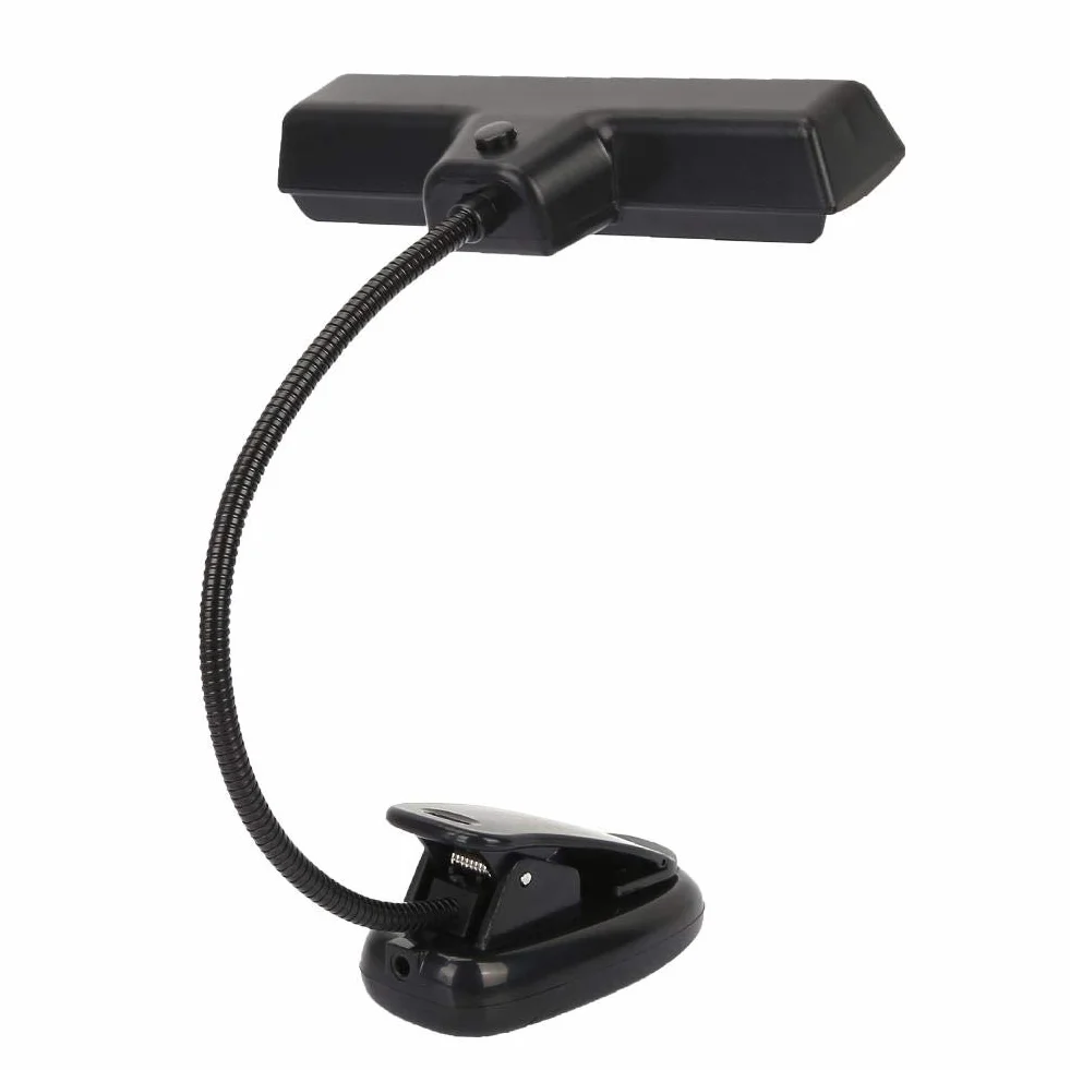Regulowany klips do stojaka muzycznego, elastyczna lampa LED do uniwersalnego akcesorium instrumentalnego, trwała konstrukcja zaciskowa do fortepianu, orkiestry, biurka, domu, szkoły