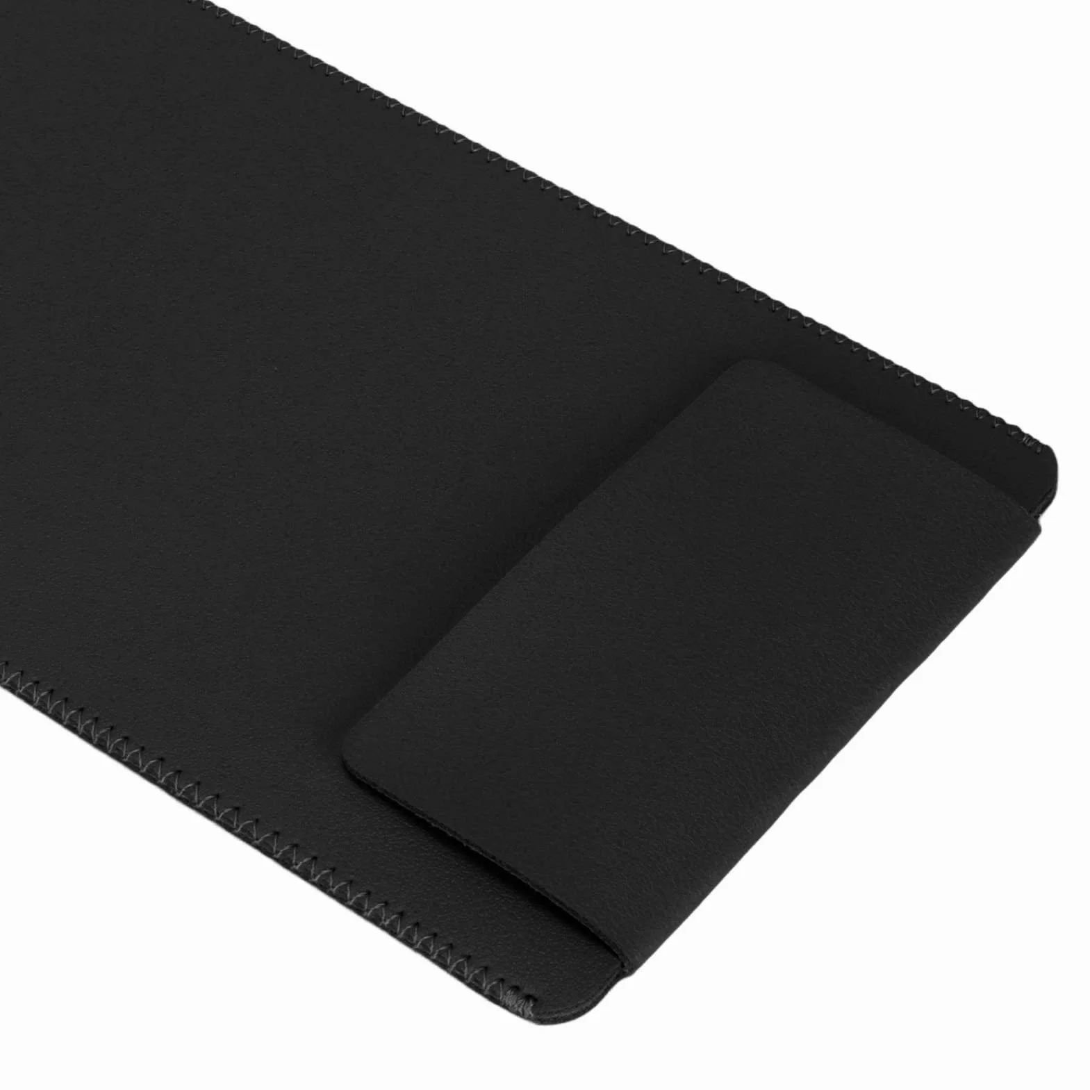 Zunate Etui na klawiaturę, skóra poliuretanowa, torba podróżna, 30 x 14 x 1 cm, bezprzewodowa klawiatura, torba podróżna, do Magic Keyboard 2 (czarne)