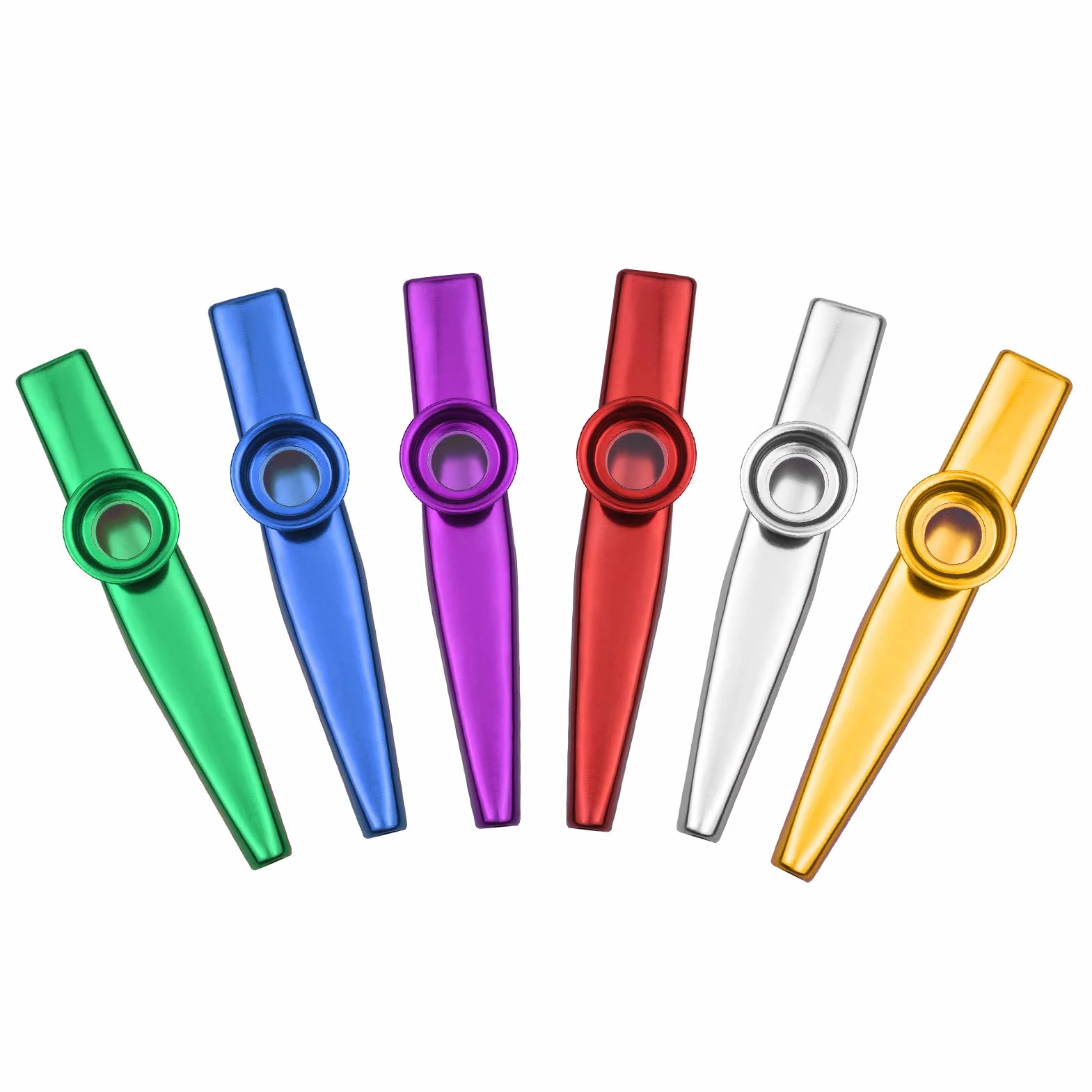 kazoo, instrument muzyczny Kazoo ze stopu aluminium, dla dorosłych, początkujących, instrument muzyczny kazoo