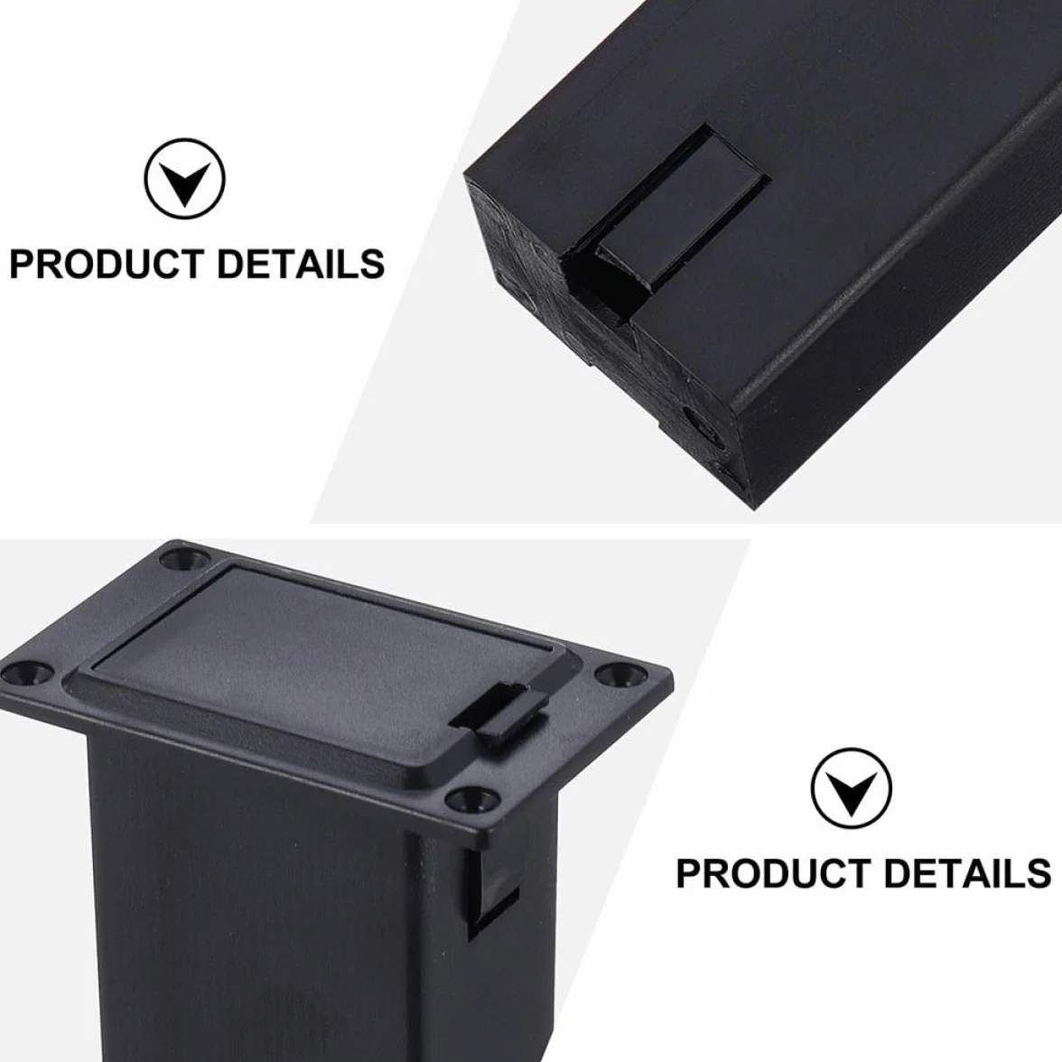 Battery Box for Guitar Pickup Acoustic Pickup Parts Stable Power Supply Guitar Case Accessories Easy Installation