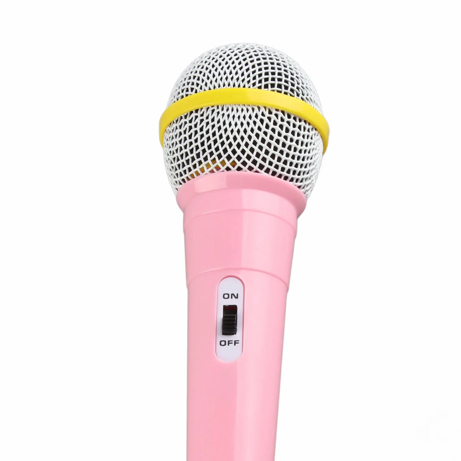 Fydun Kids Mikrofon Przewodowy Wtyczka 3,5 Mm Niskie Zniekształcenia Przenośna Muzyka Dzieci śpiewający Mikrofon do Karaoke Impreza Rodzinna Różowa Rodzina Stosowana