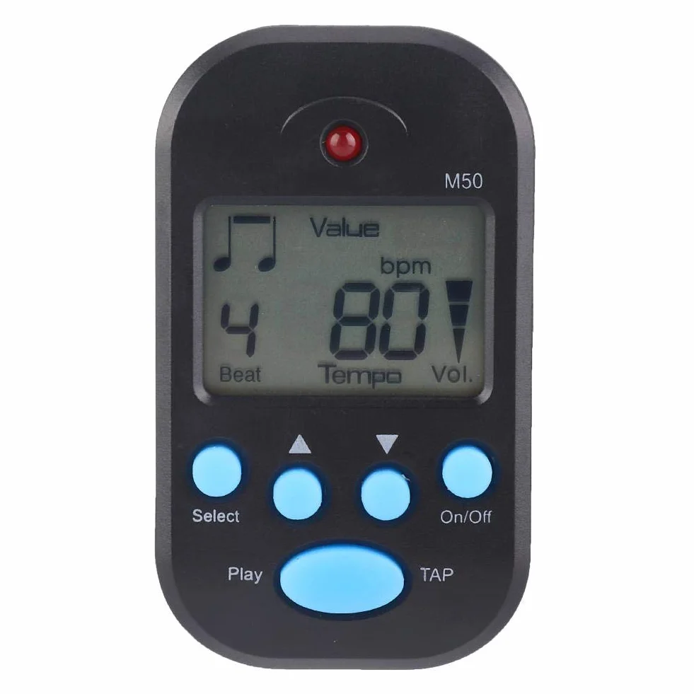 Metronom LCD, przenośny metronom, plastikowy klips na instrumencie muzycznym akcesoria gitara fortepian skrzypce saksofon