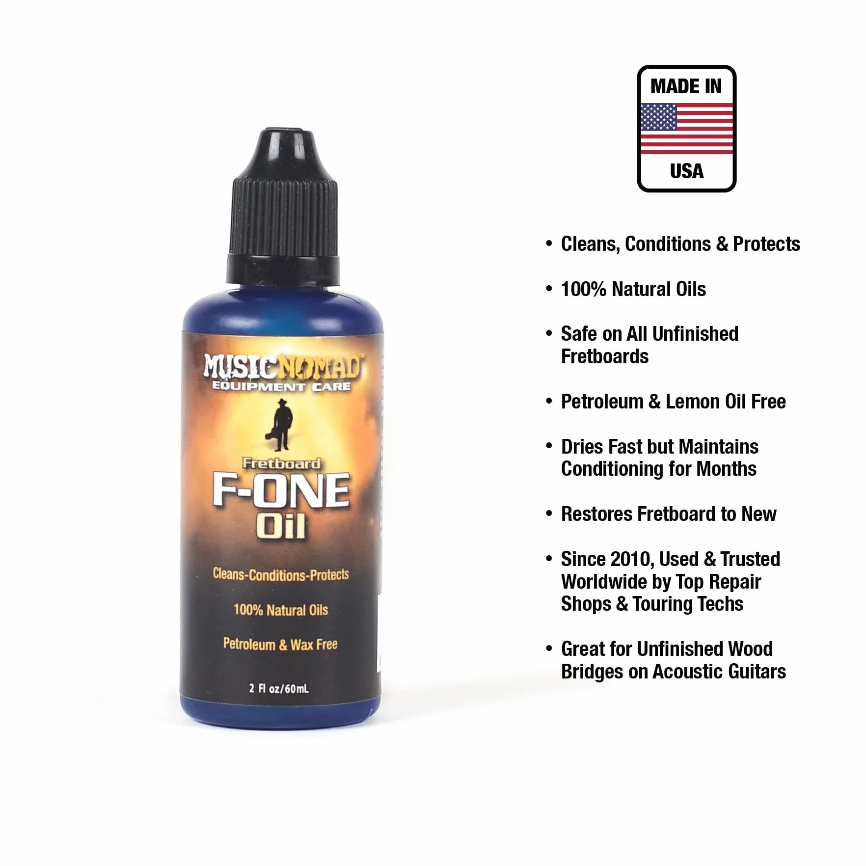 Musicnomad Olej do Podstrunicy, Czarny, 60 ml