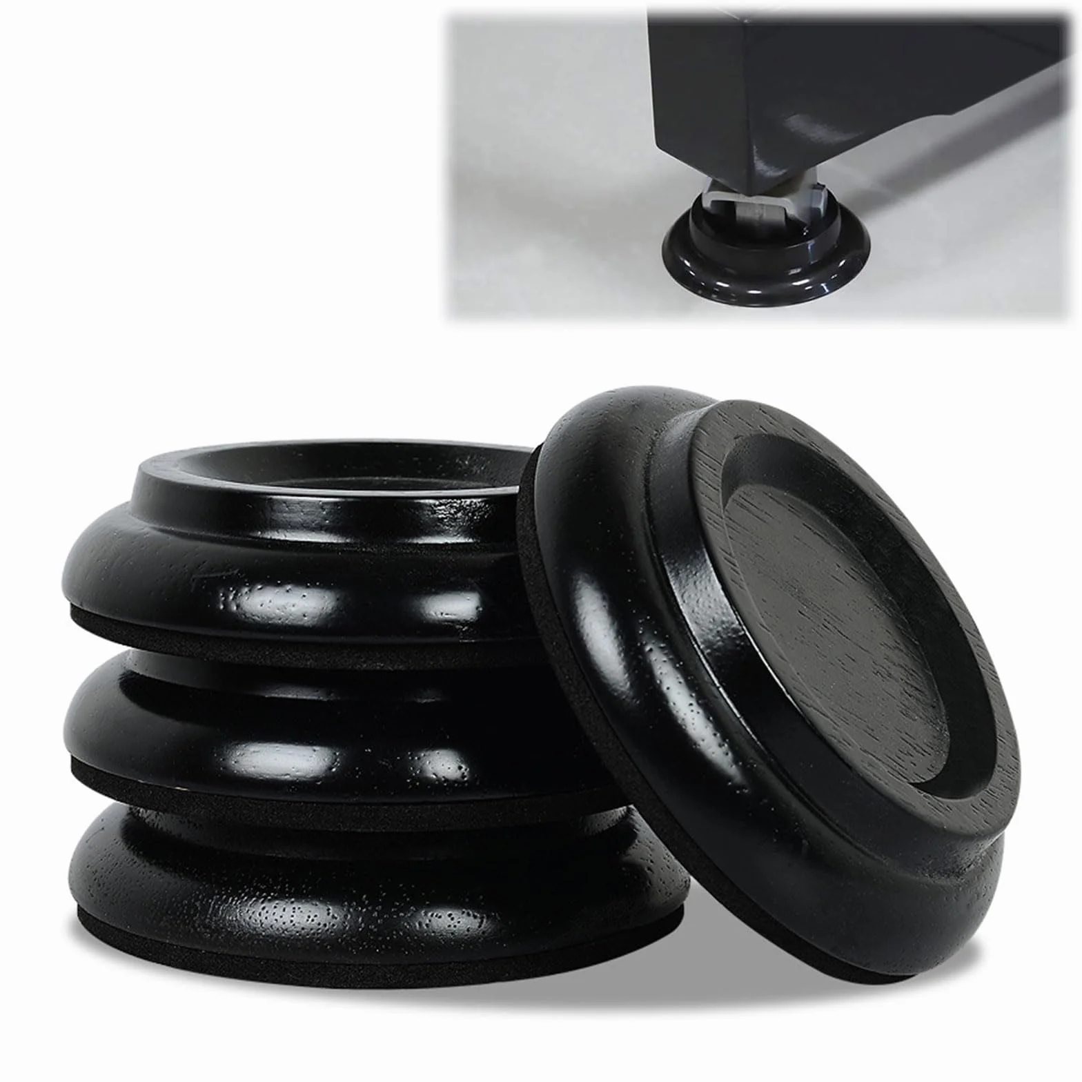 Podkładki pod fortepian, meble, stopy, podkładka – antypoślizgowe, dźwiękoszczelne, chronią podłogi, płytki i dywany przed uszkodzeniami, Caster Cups