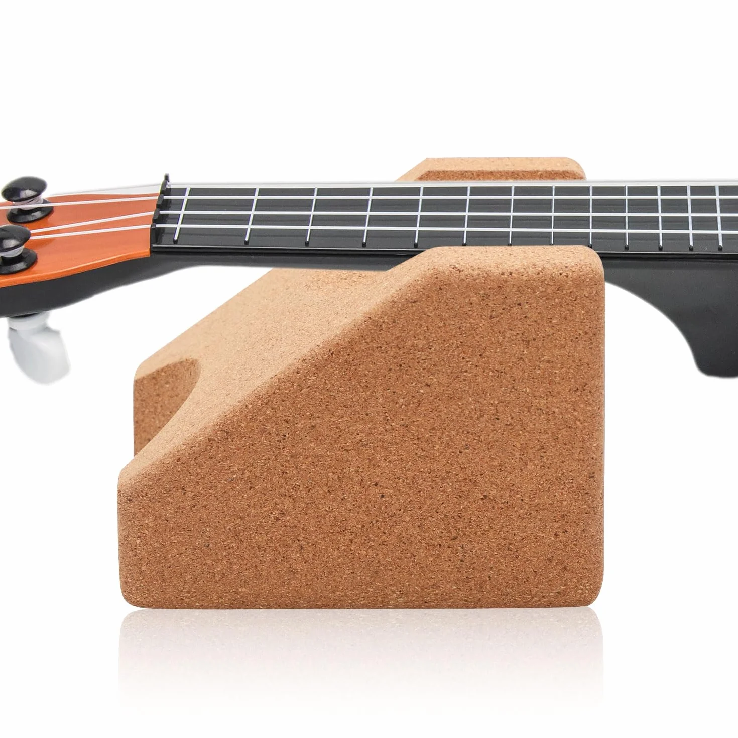 Podpórka Pod gryf, Dwie Wysokosci Drewno Korkowe Uchwyt na Szyje Gitary, Narzedzia Lutnicze, Akcesoria do Instrumentów Smyczkowych, Ukulele, Skrzypce, Banjo, Mandolina
