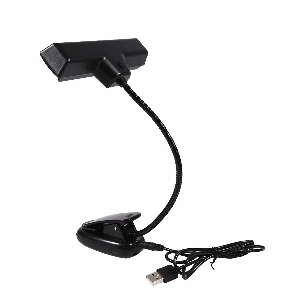 Przypinana Lampa, Przypinana Lampka do łóżka Przypinana Lampka do Stojaka na Nuty, do Domowej Sypialni (Mały klips na baterie 10 lampek z USB)
