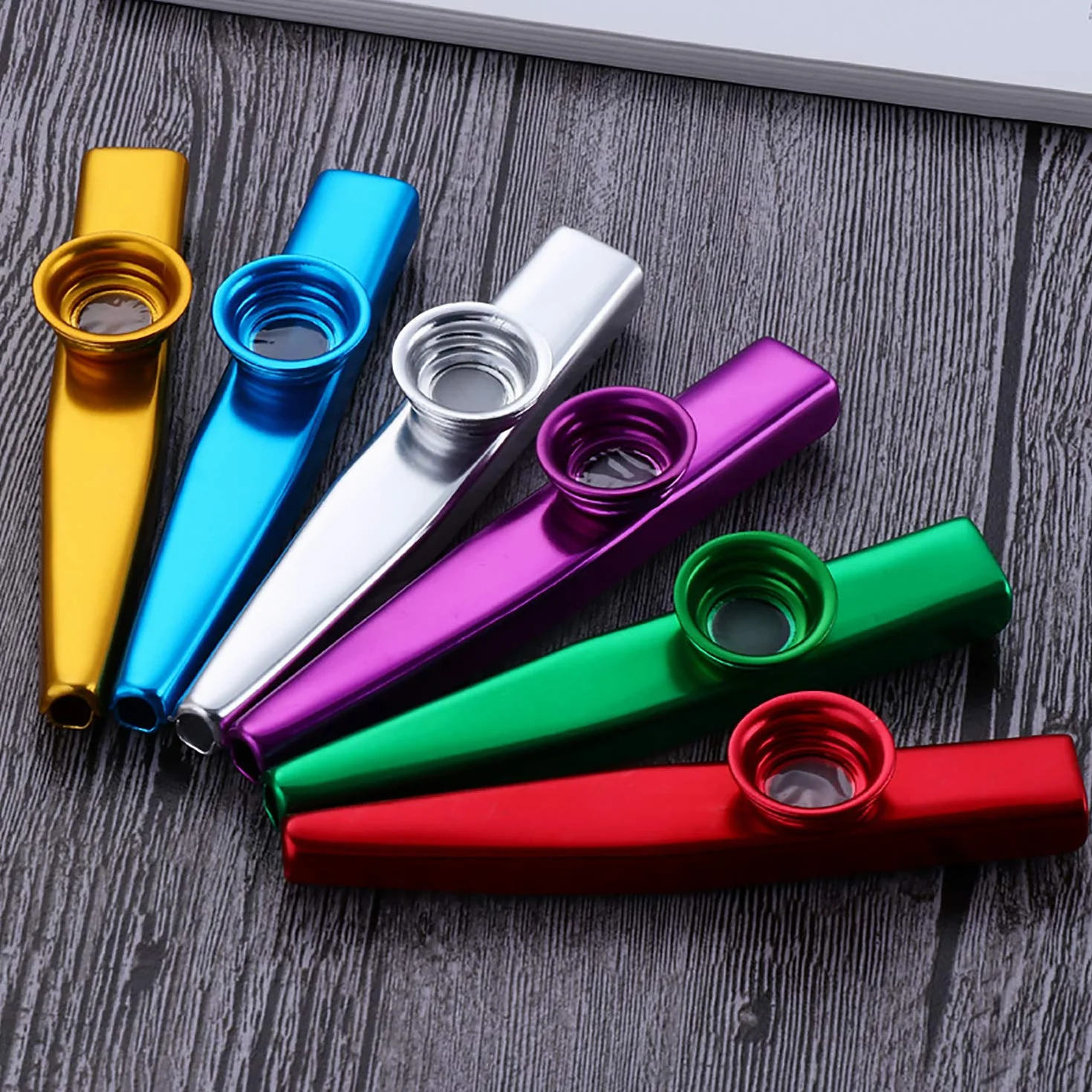 kazoo, instrument muzyczny Kazoo ze stopu aluminium, dla dorosłych, początkujących, instrument muzyczny kazoo