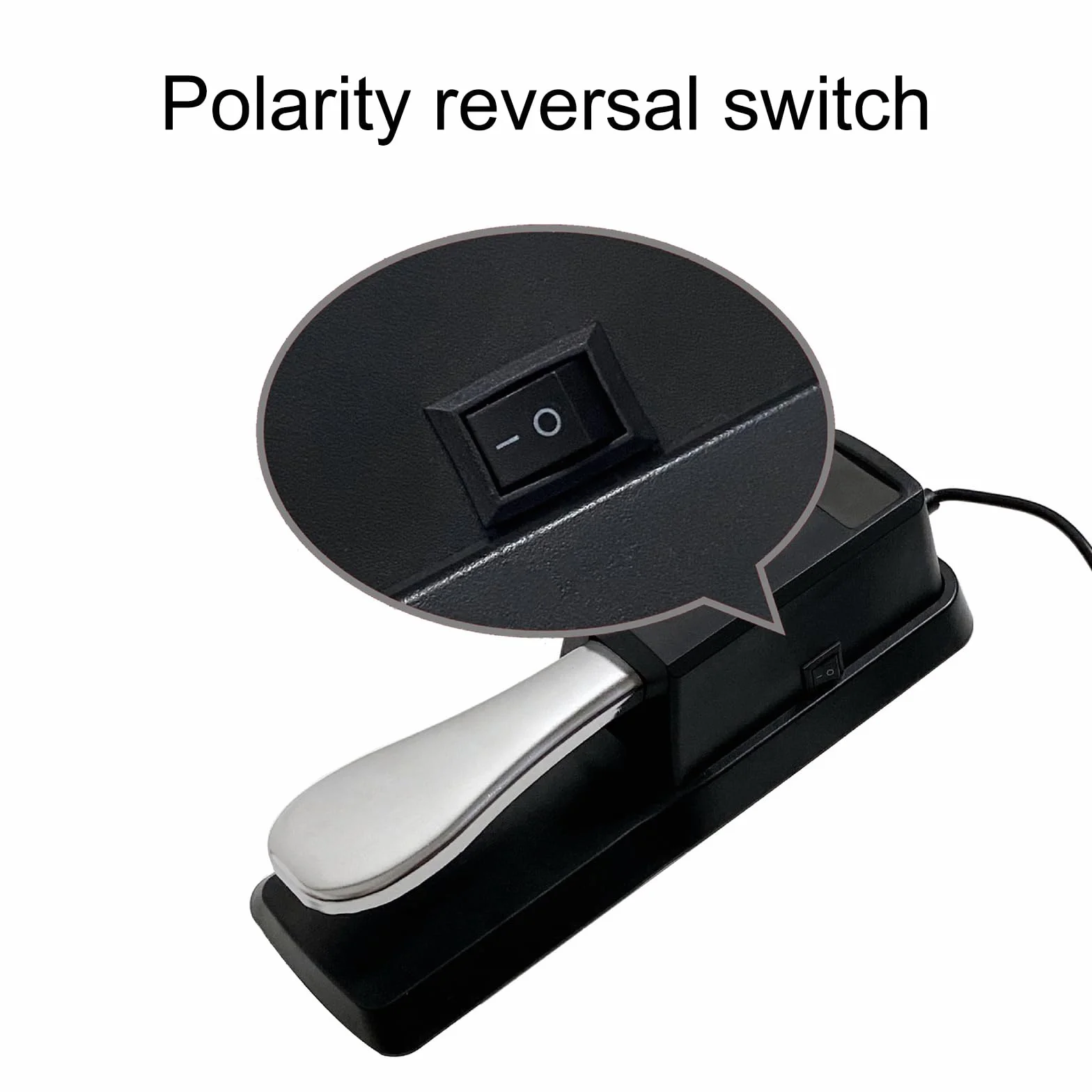 Sustain Keyboard Pedał, pedał Sustain do fortepianu, cyfrowy pedał nożny, z antypoślizgowym spodem, do pianina elektrycznego, syntezatora, fortepianów cyfrowych, elektronicznych keyboardów, wtyczka