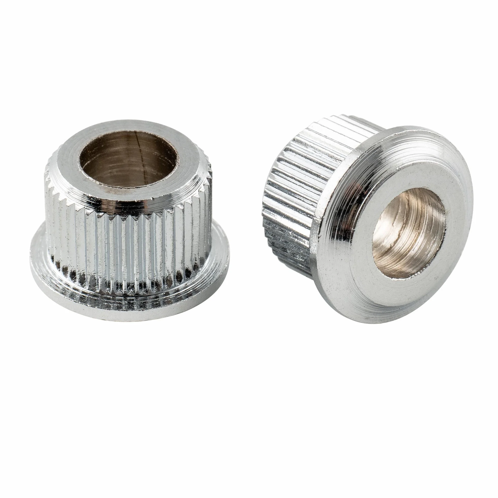 Musiclily Pro Metalowy Vintage/Nowoczesny 6mm do 10mm Redukcje do Kluczy, Chrom(6 szt.)