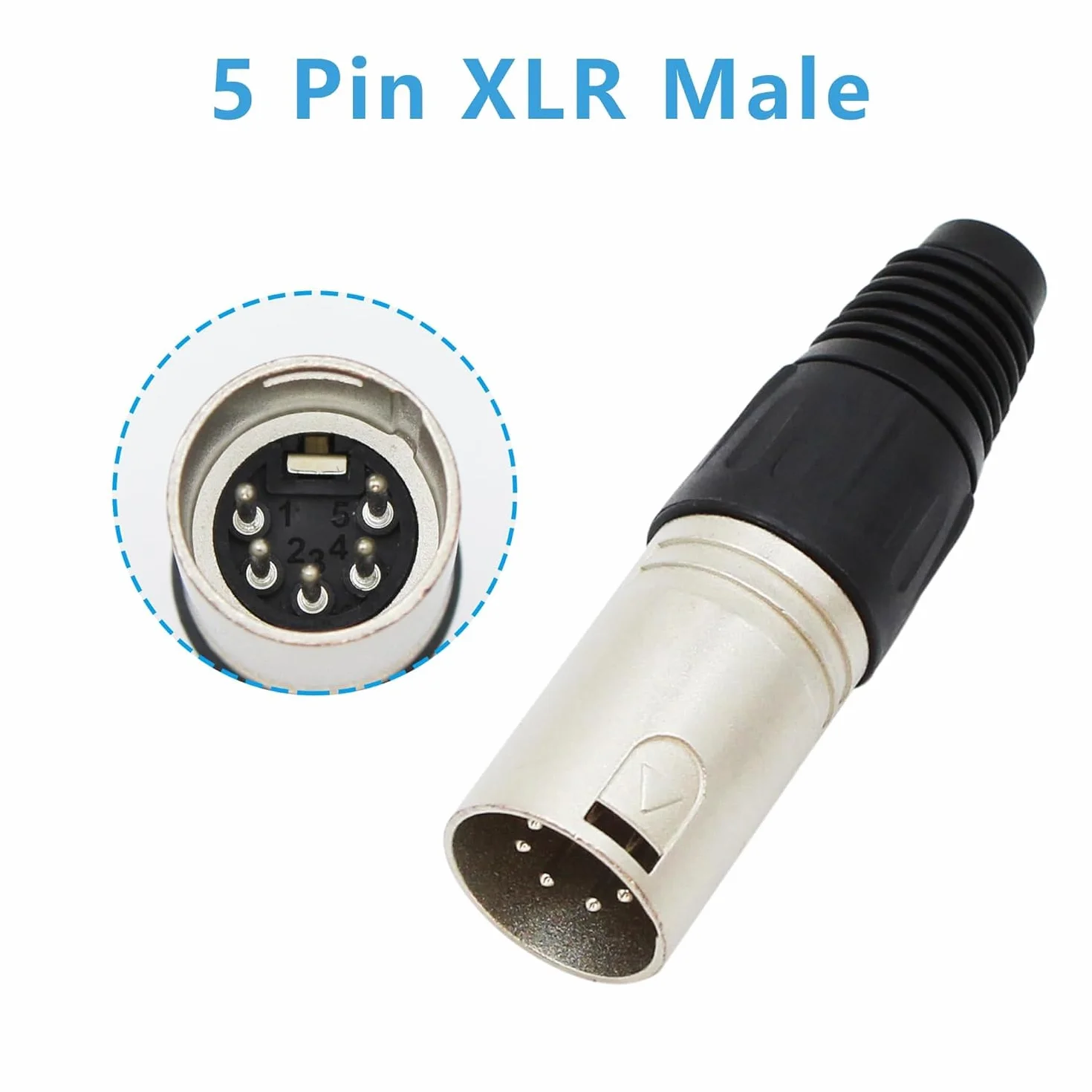 RUNCCI-YUN 4 szt. złącza lutowniczego XLR 5-pinowe mini 5-pinowe złącza XLR, męskie/żeńskie złącza XLR, wtyczka kabla mikrofonu, gniazdo audio mikrofonu, złącza XLR stereo