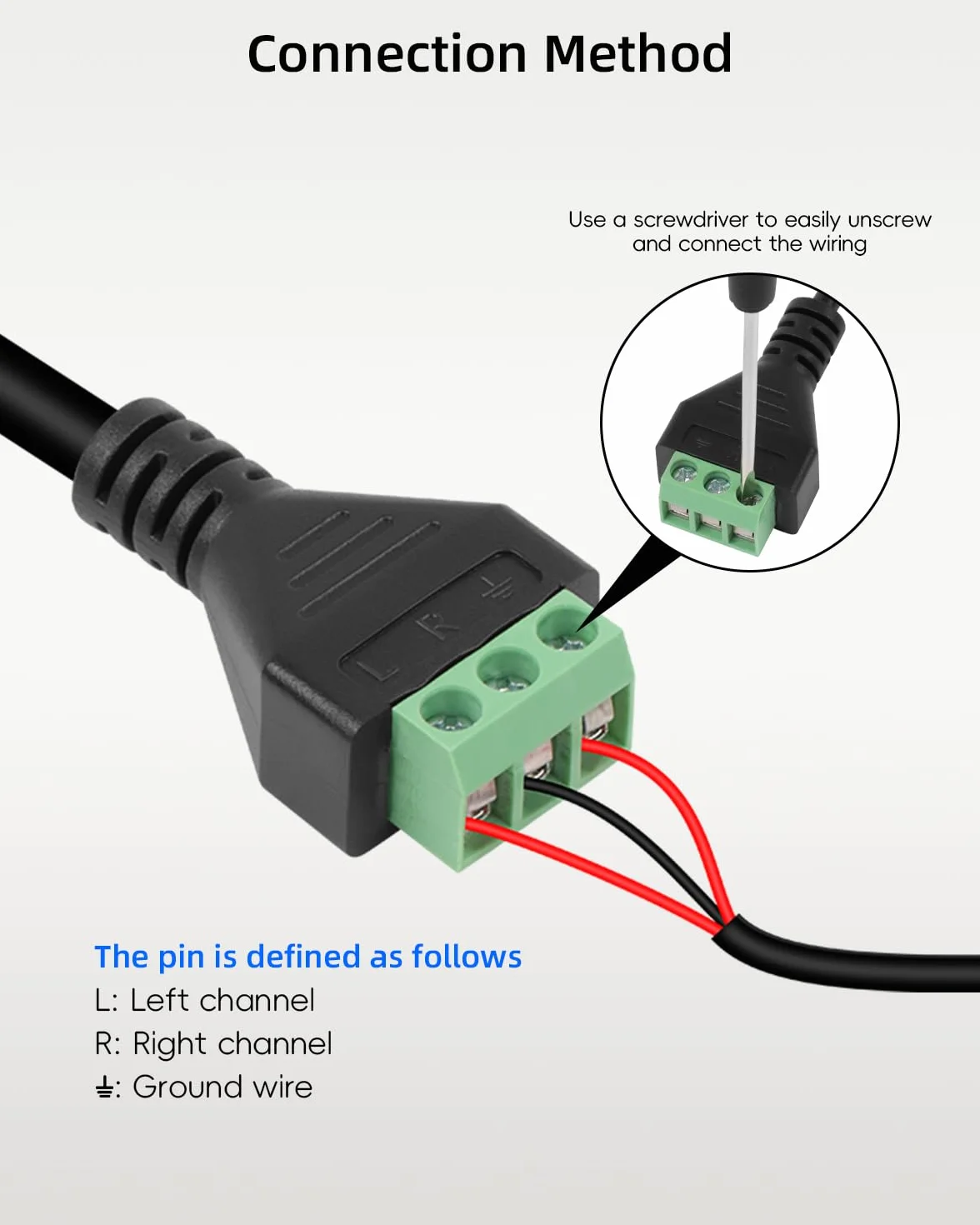 GELRHONR Gniazdo XLR 30 cm na 3-pinowym terminalu, bezlutowy kabel konwerterowy ze śrubokrętem, DMX do mikrofonu DIY, głośnik, nagrywanie na żywo i wydajność, sterowanie oświetleniem scenicznym (2