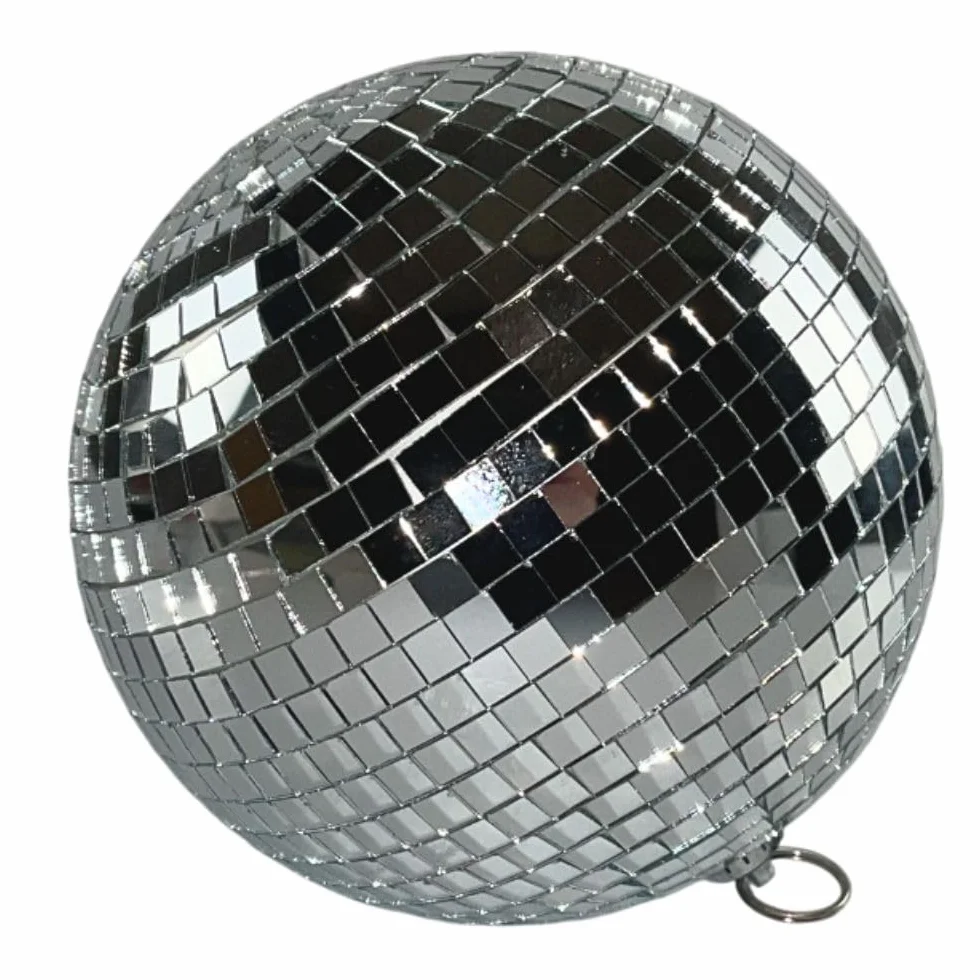 Kula lustrzana 15 cm – wysokiej jakości kula dyskotekowa z fasetkami z prawdziwego szkła, do celów imprezowych i dekoracyjnych – Mirror Ball