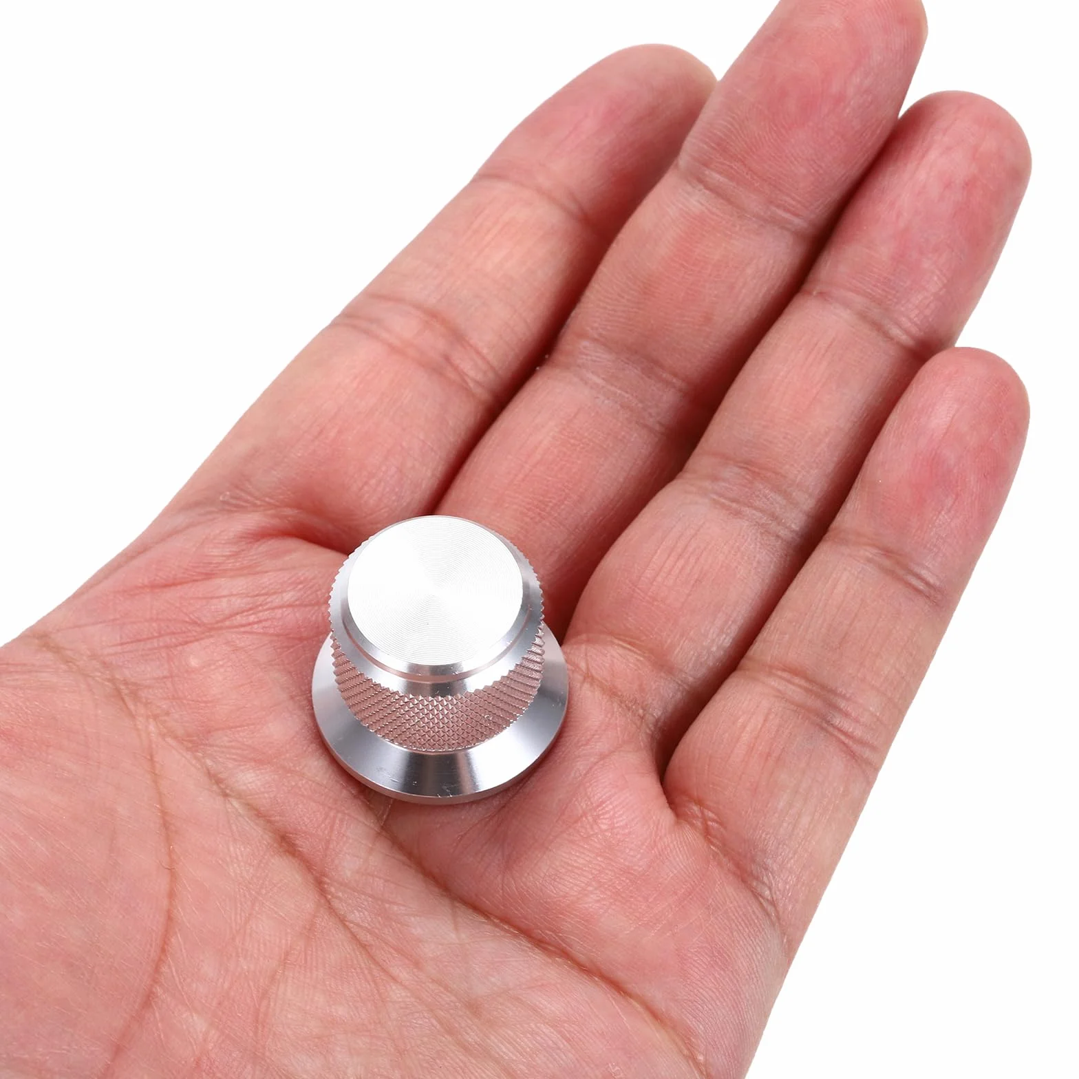 QUARKZMAN 3 sztuki aluminiowych przycisków potencjometru 1/4" (6 mm) pokrętła gitarowe uniwersalne pokrętła do regulacji głośności ze wskaźnikiem strzałki, regulator głośności do gitary basowej 3/4