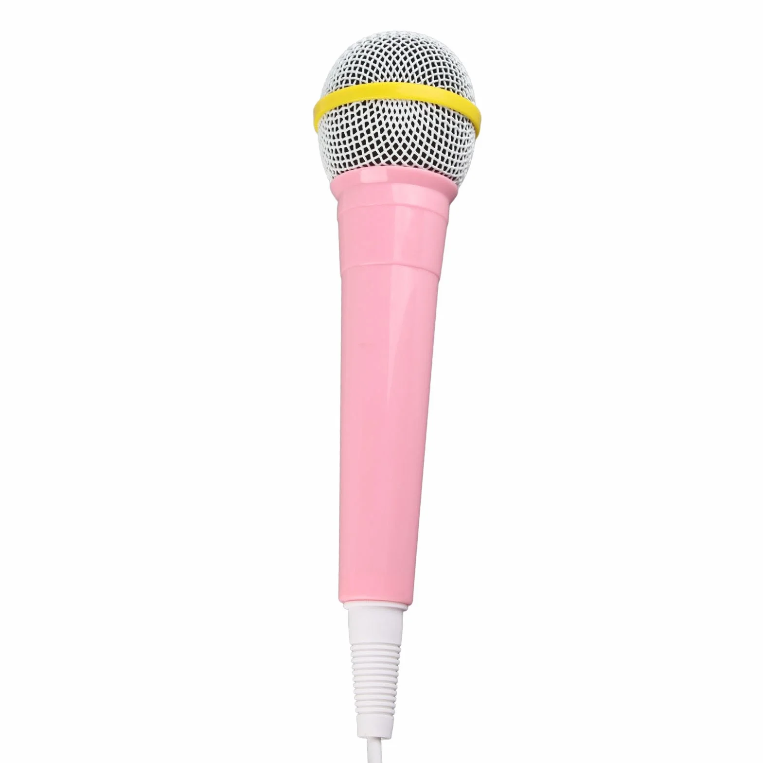 Fydun Kids Mikrofon Przewodowy Wtyczka 3,5 Mm Niskie Zniekształcenia Przenośna Muzyka Dzieci śpiewający Mikrofon do Karaoke Impreza Rodzinna Różowa Rodzina Stosowana